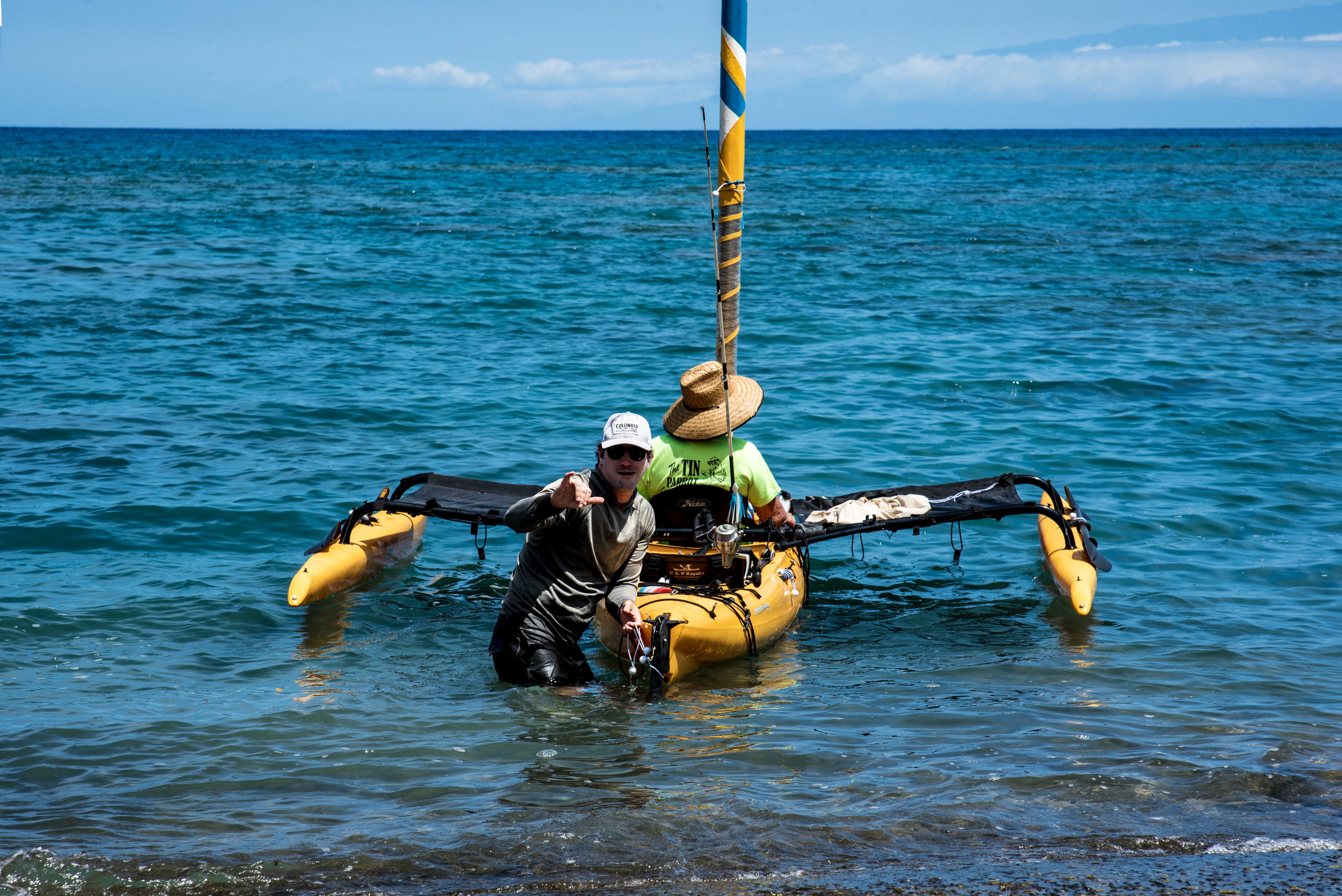 Canoe in Puako Bay