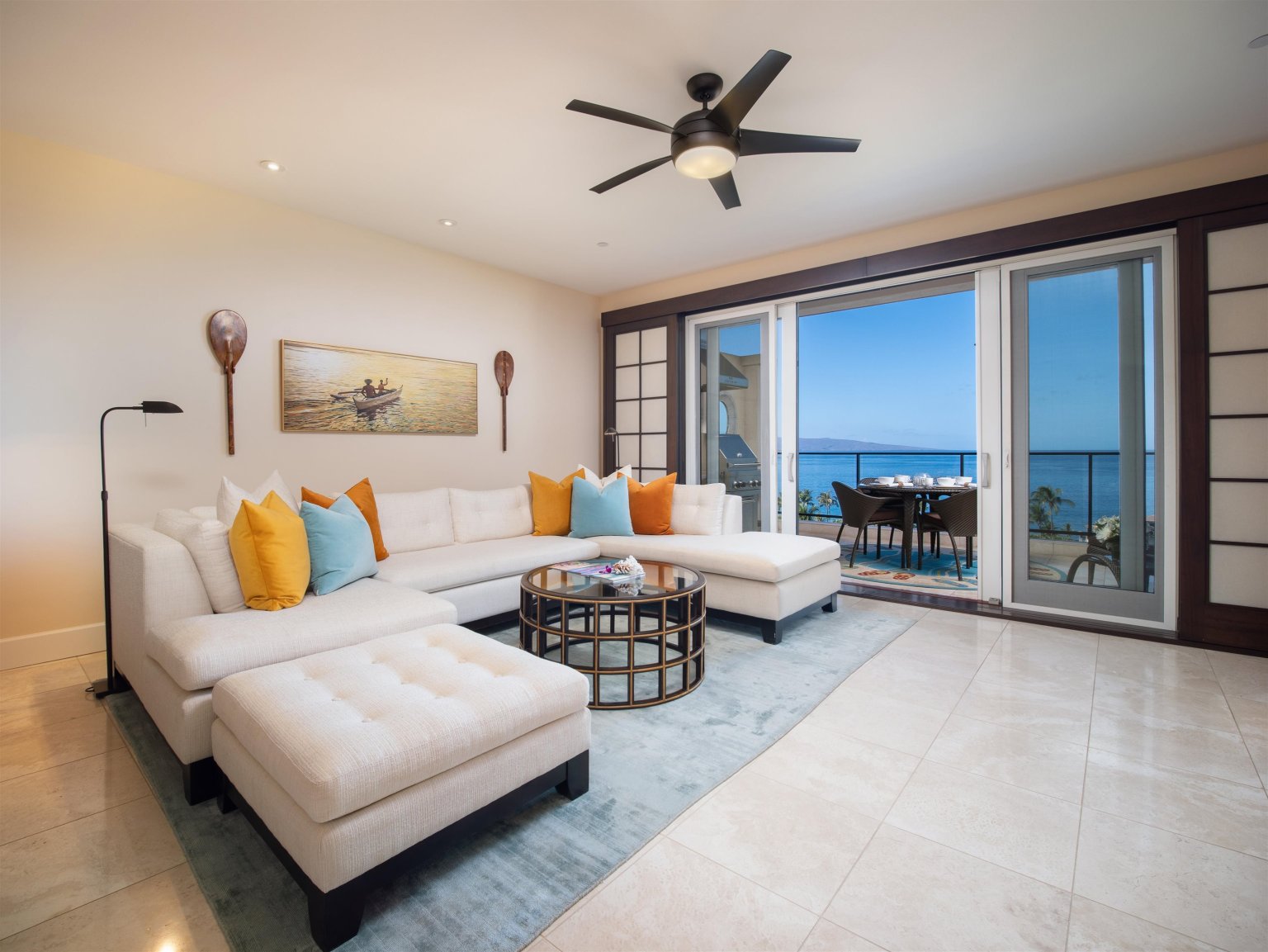 View of Top Floor Penthouse Living in Wailea, Maui - Hawaii Real Estate Market ...