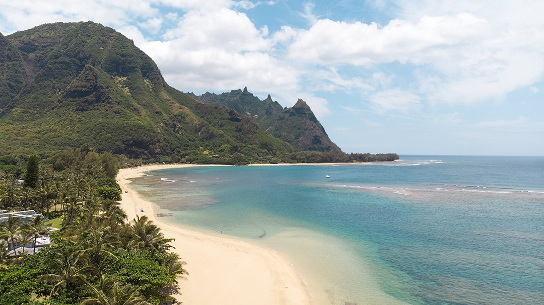 A modern Kauai luxury home for sale with an infinity pool overlooking the ocean.