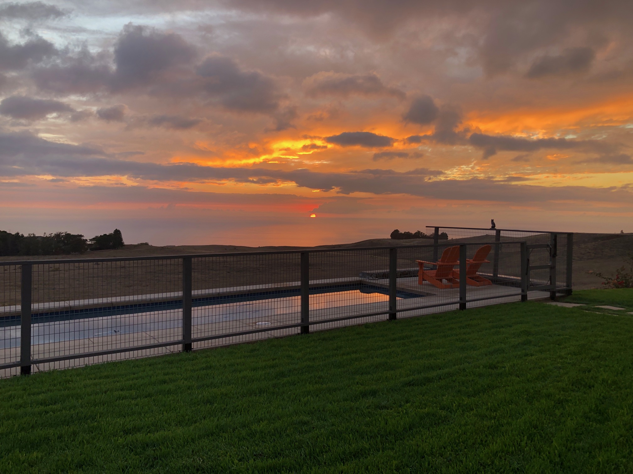 sunset views in kohala ranch