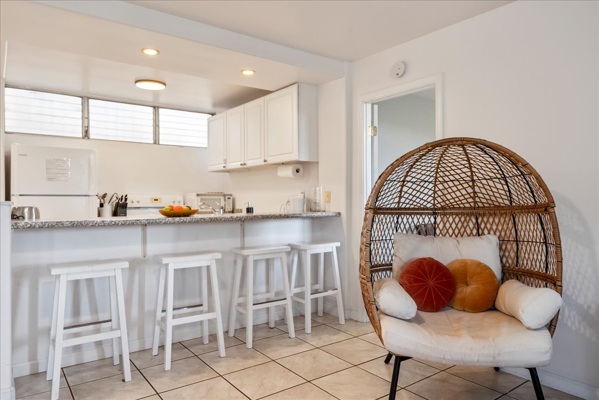 Bright kitchen in Haleakala Shores Maui condo