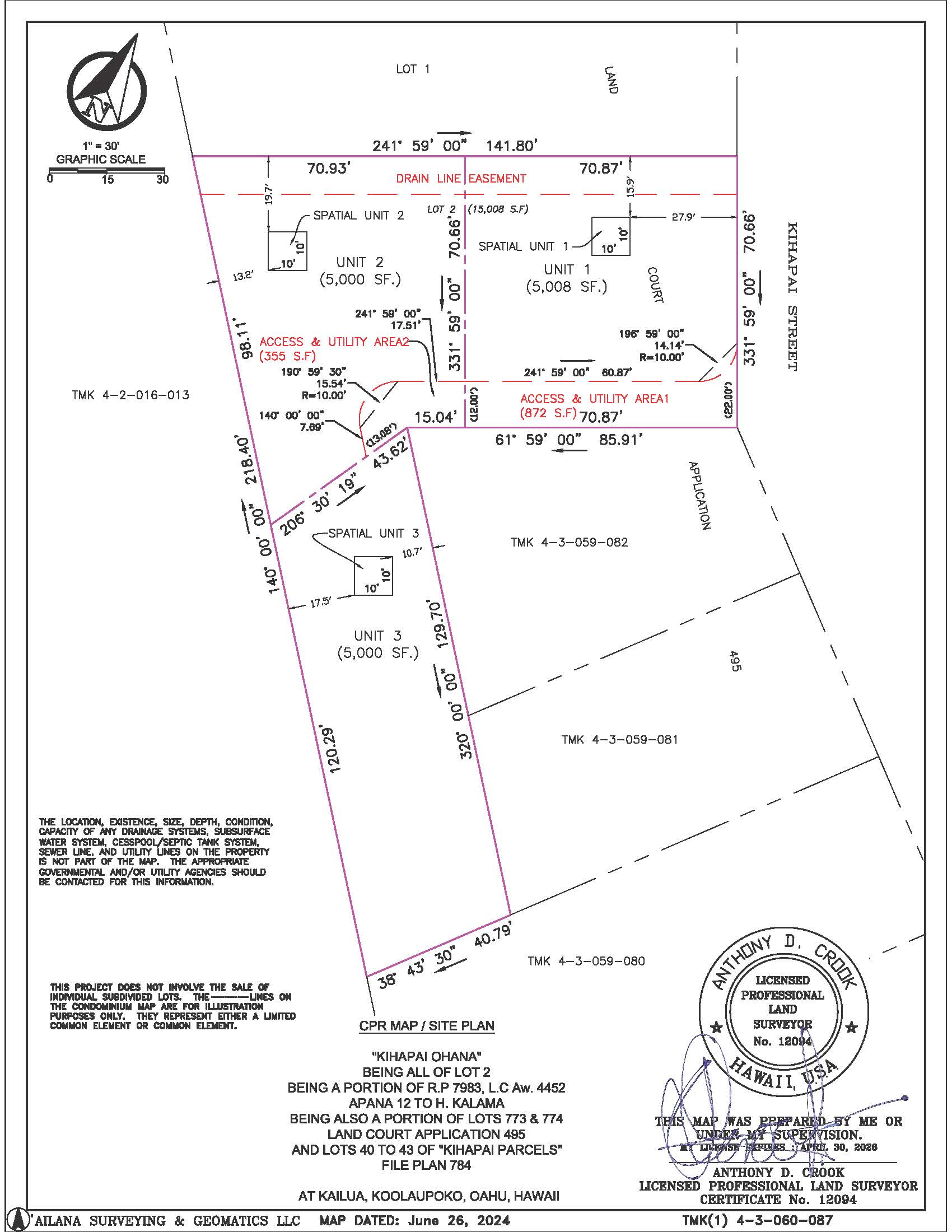 Kihapai ohana cpr survey map