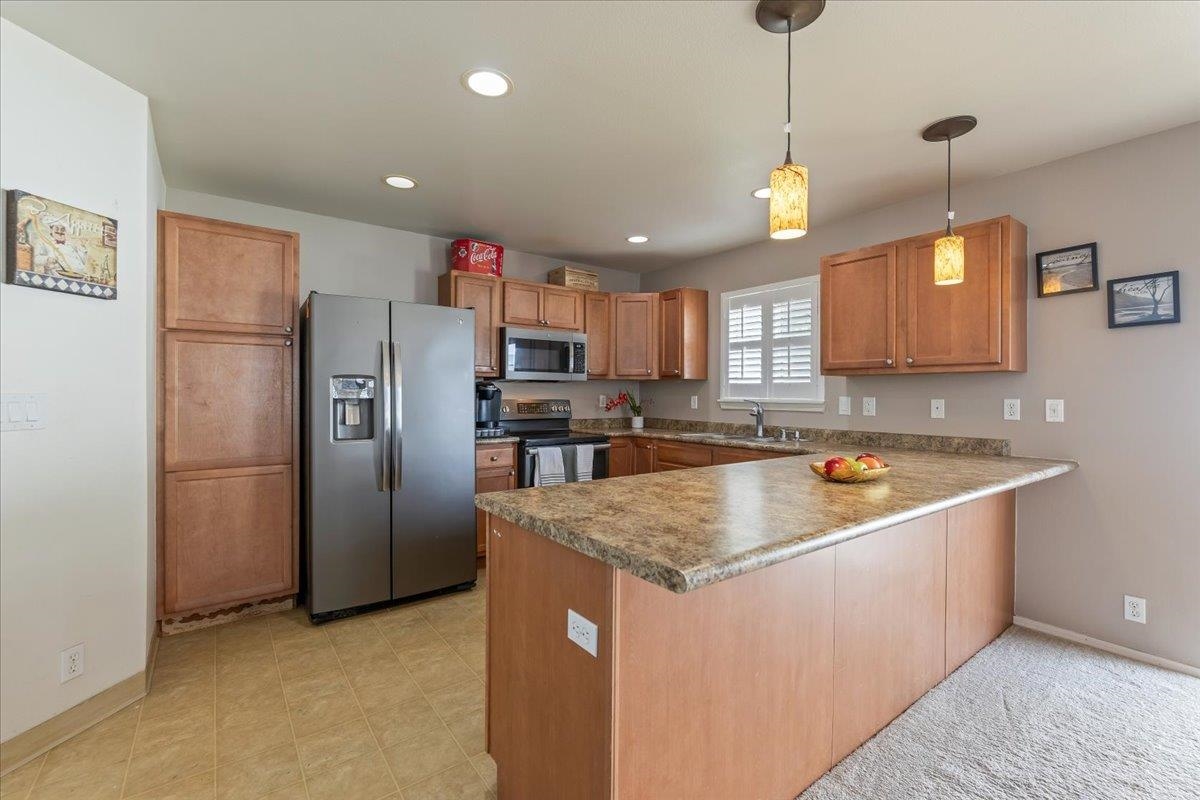 Kitchen open to living space