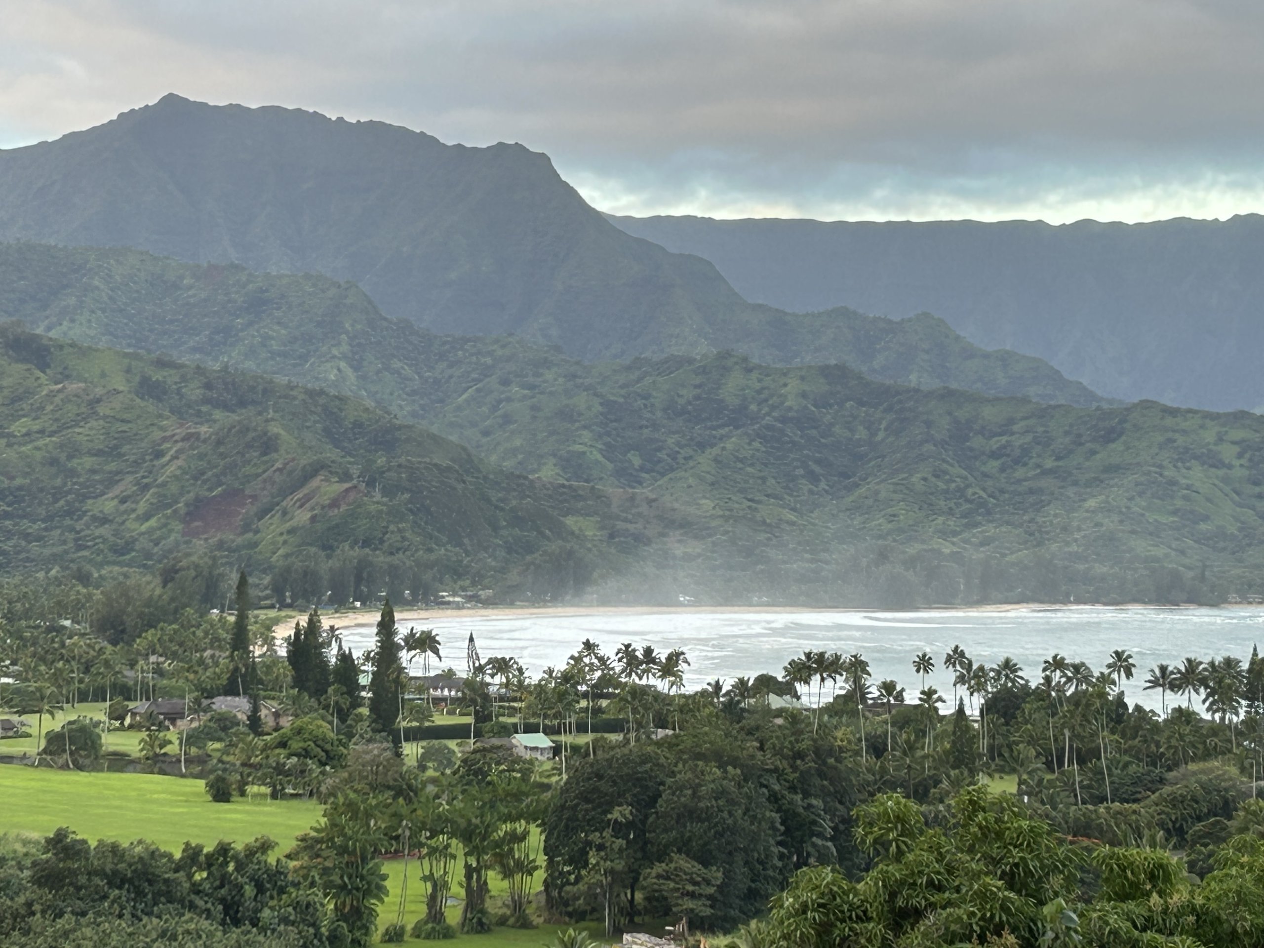 winter beach in kauai
