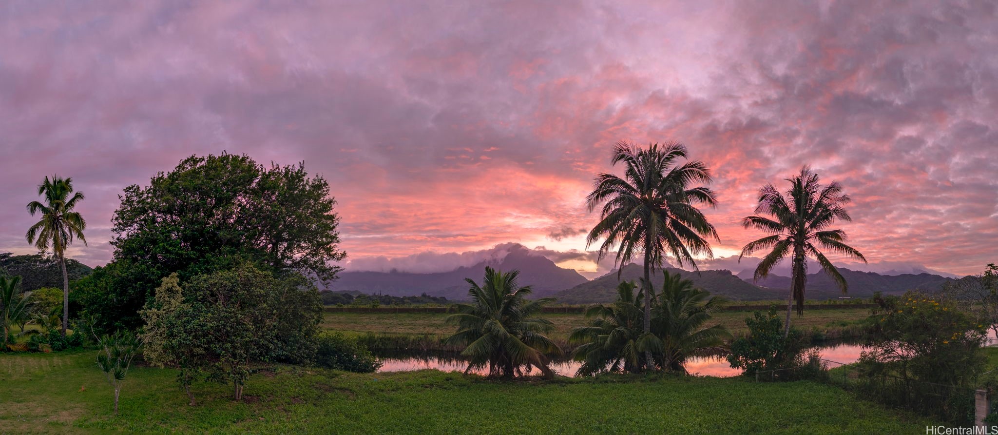 Peaceful canal and Maunawili Stream behind Kihapai Ohana property in Kailua