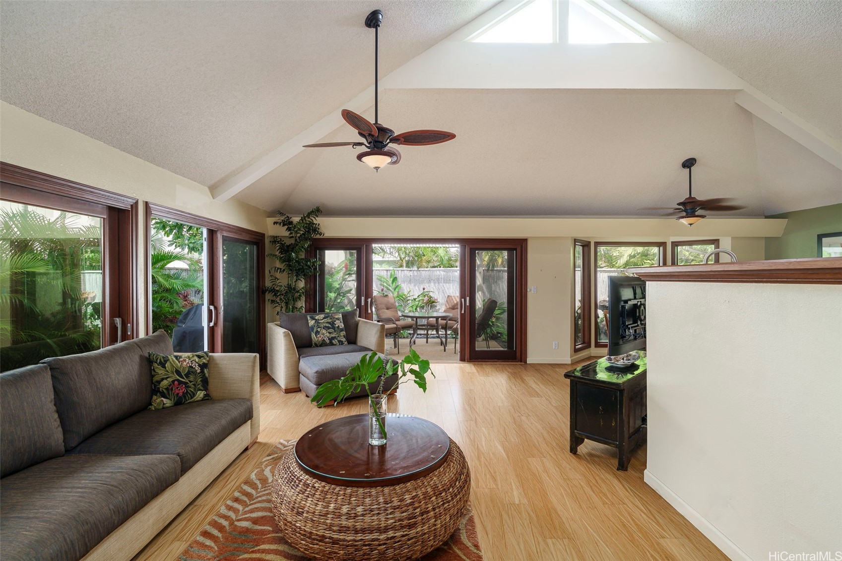 Spacious living room with seamless indoor-outdoor flow
