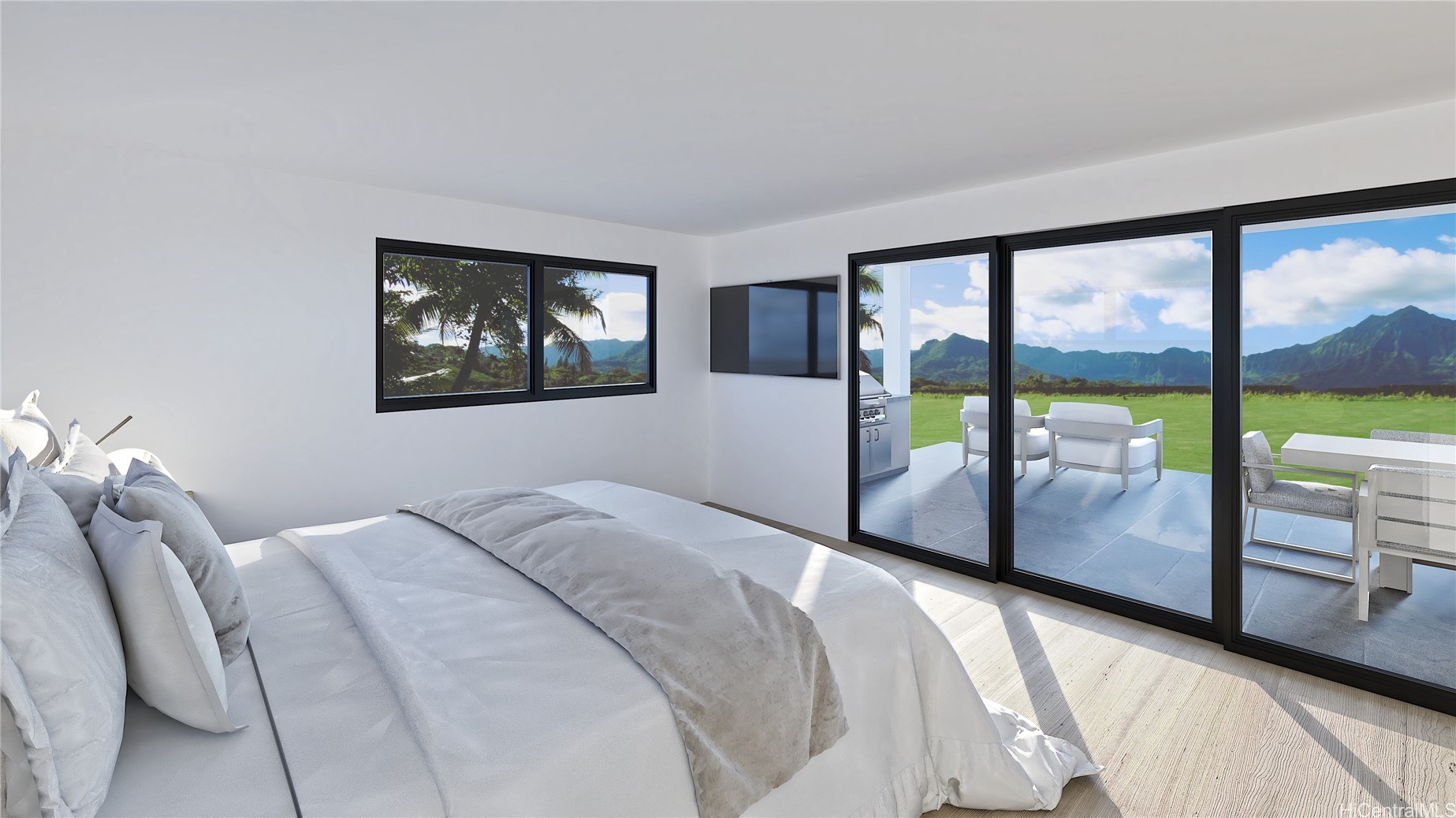 Virtual rendering of home on Kailua Oahu lot
