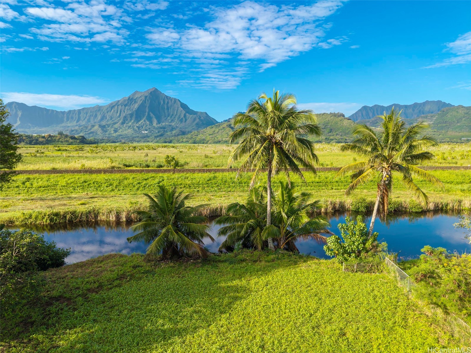 Views of canal and mountains