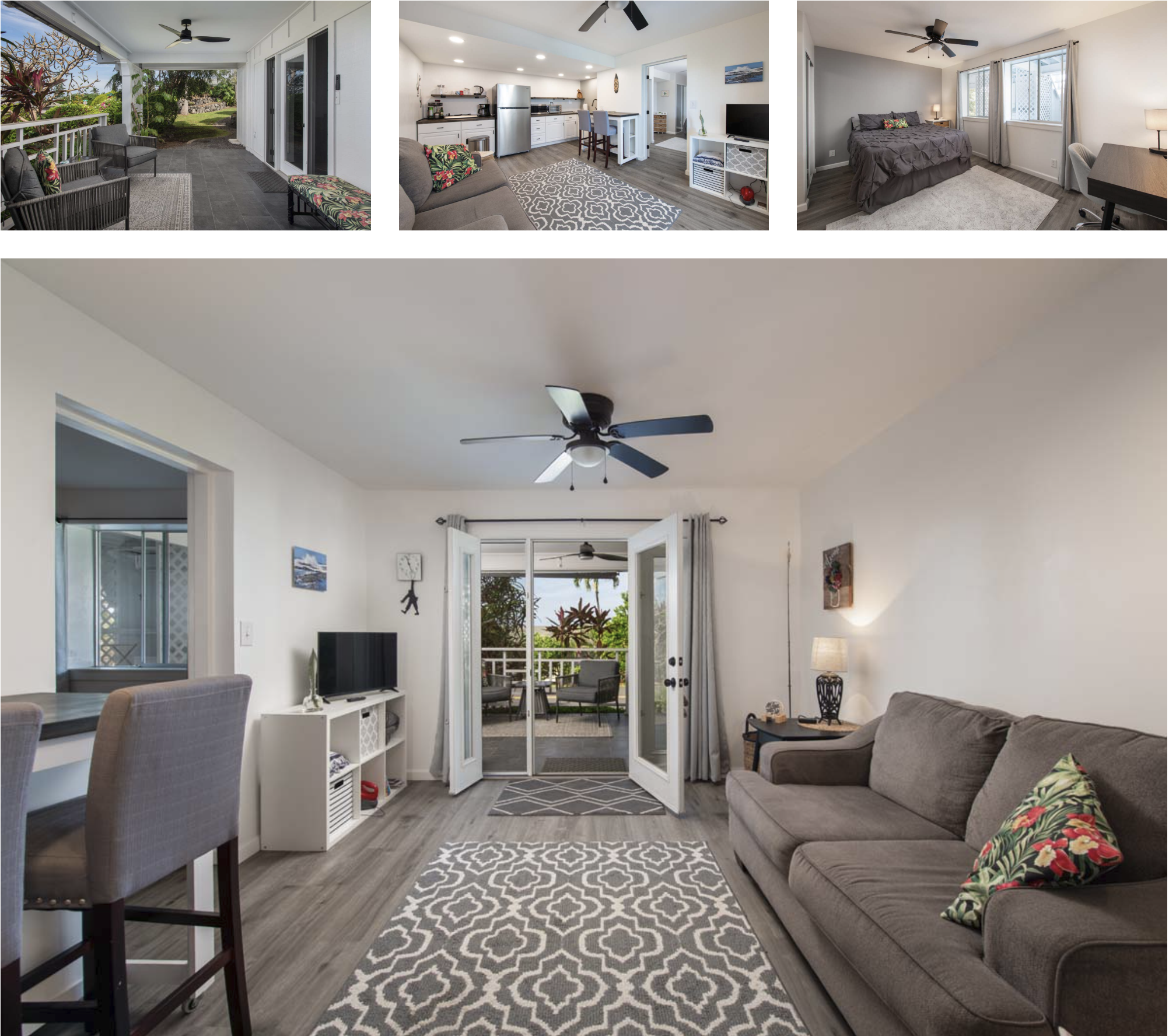 Living room with door to lanai