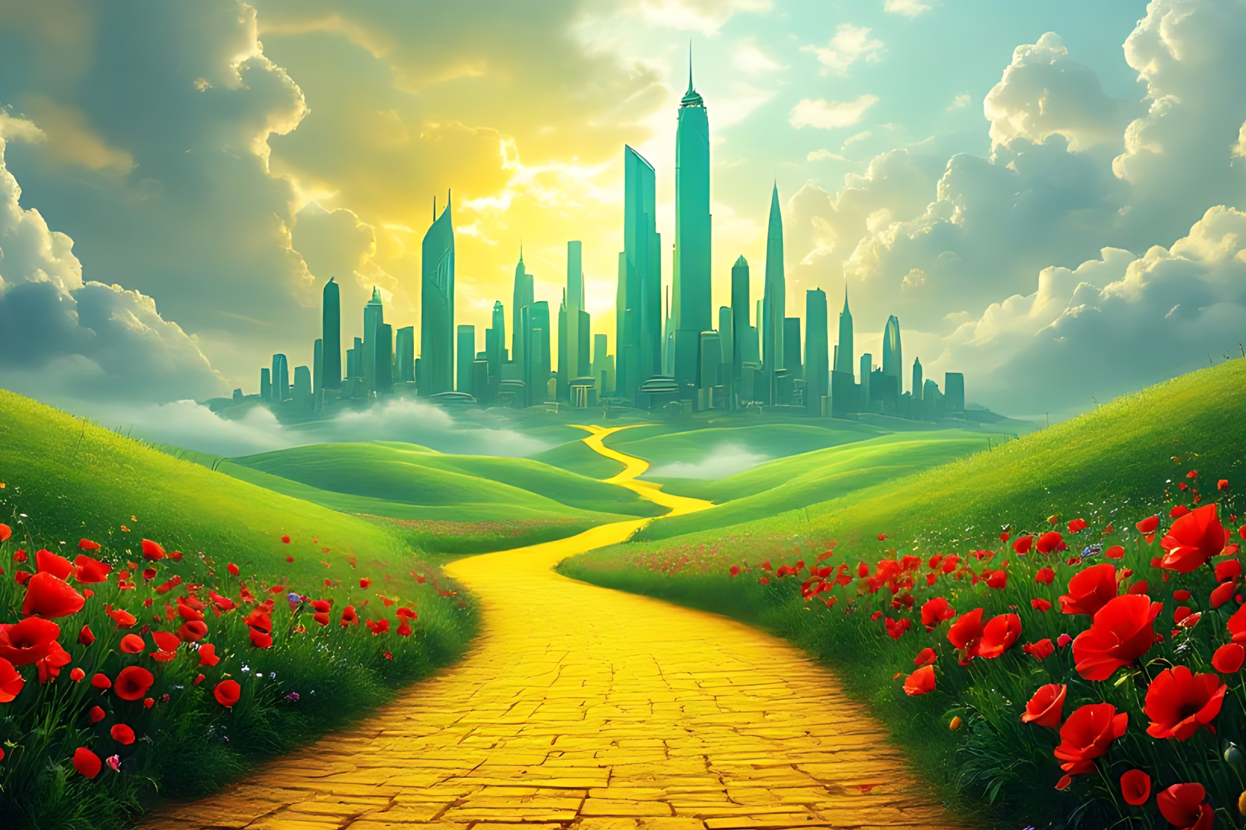 Wizard of oz yellow brick road