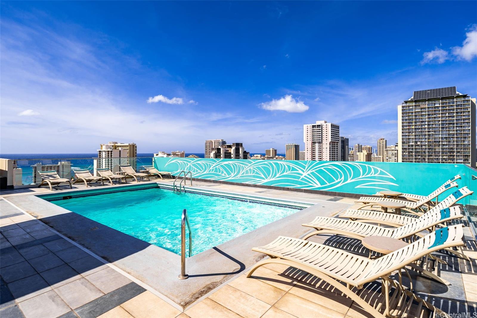 Fairway Villa condo pool with ocean view