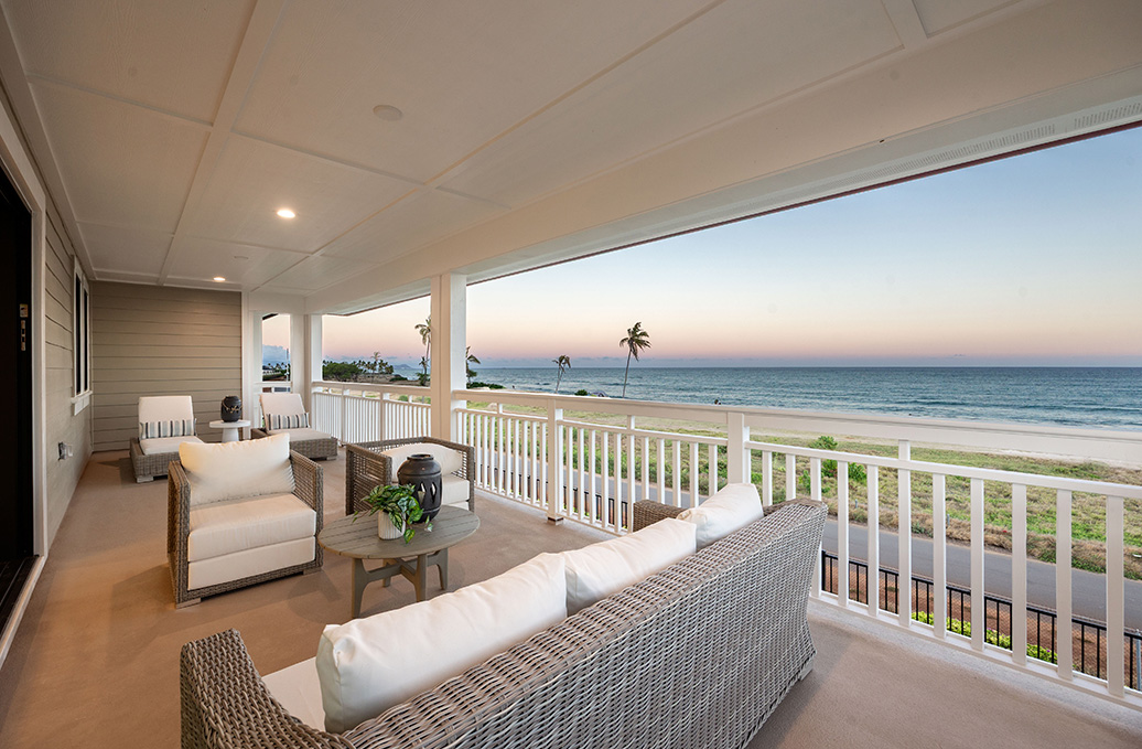 Ocean view from new home in Kekainani neighborhood