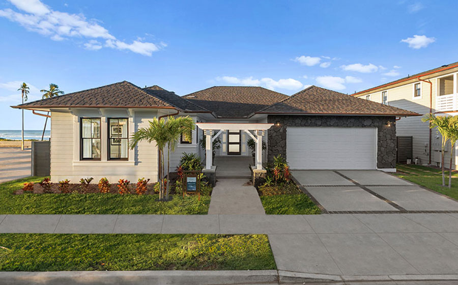 Ilima floor plan house at Kekainani at Hoakalei