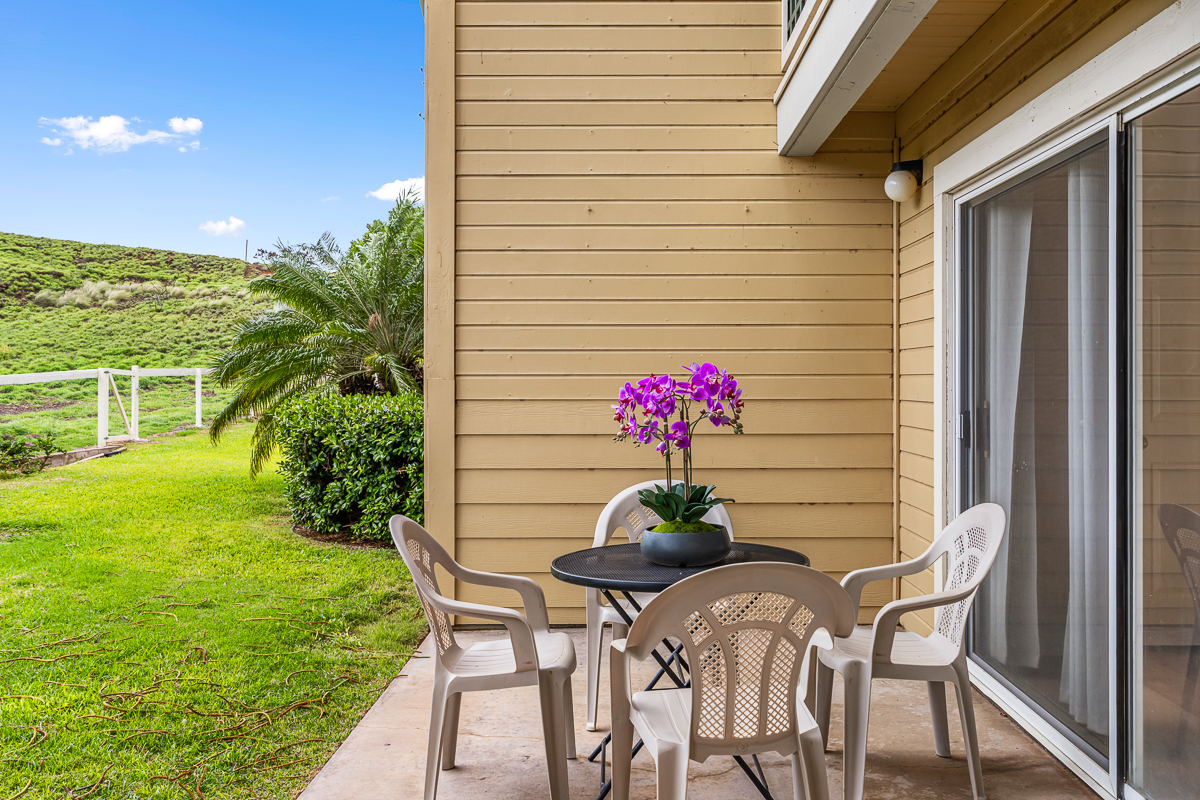 Lanai and garden view