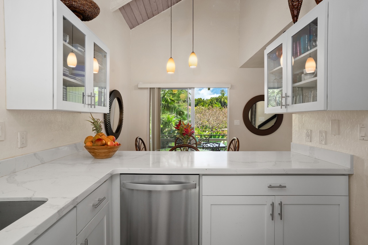 Kitchen in poipu crater condo