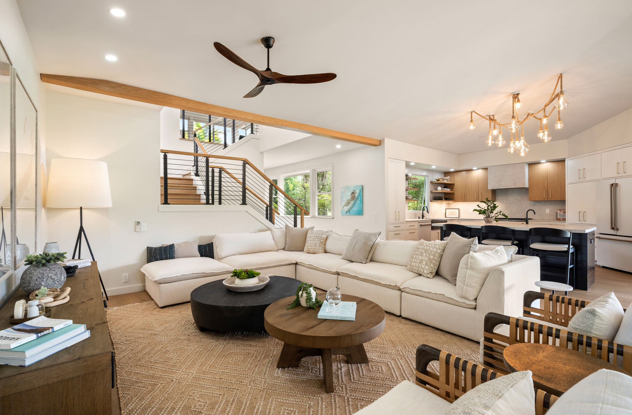 Living room in princeville kauai house