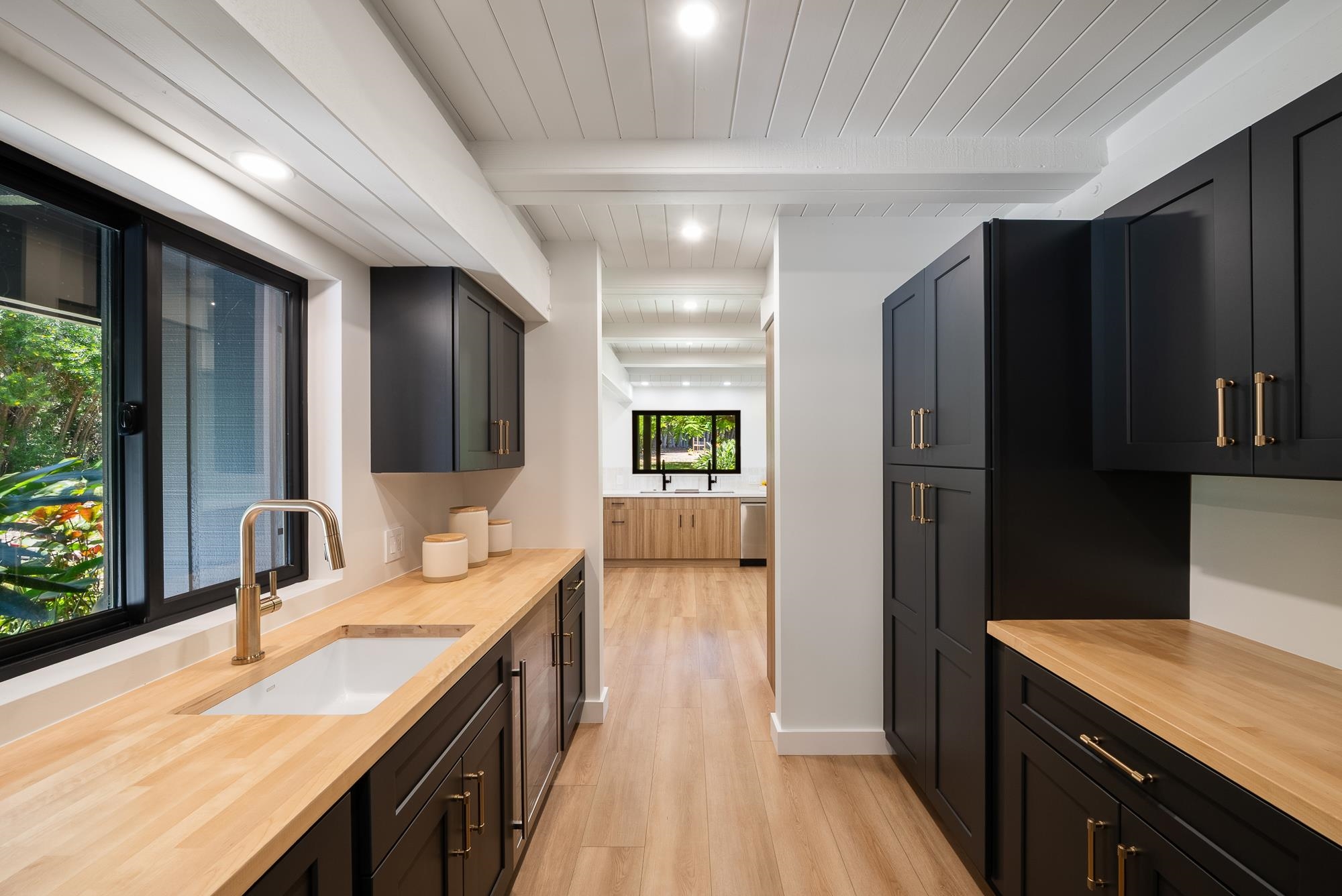 Chef’s kitchen with high-end appliances in luxury Maui home