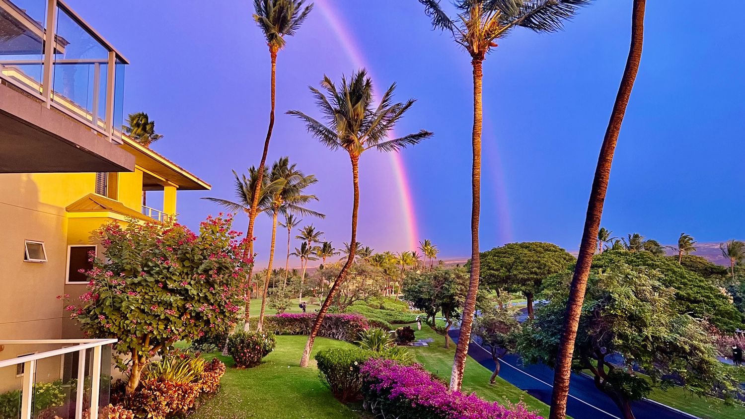 Rainbow from established vista waikoloa vacation rental