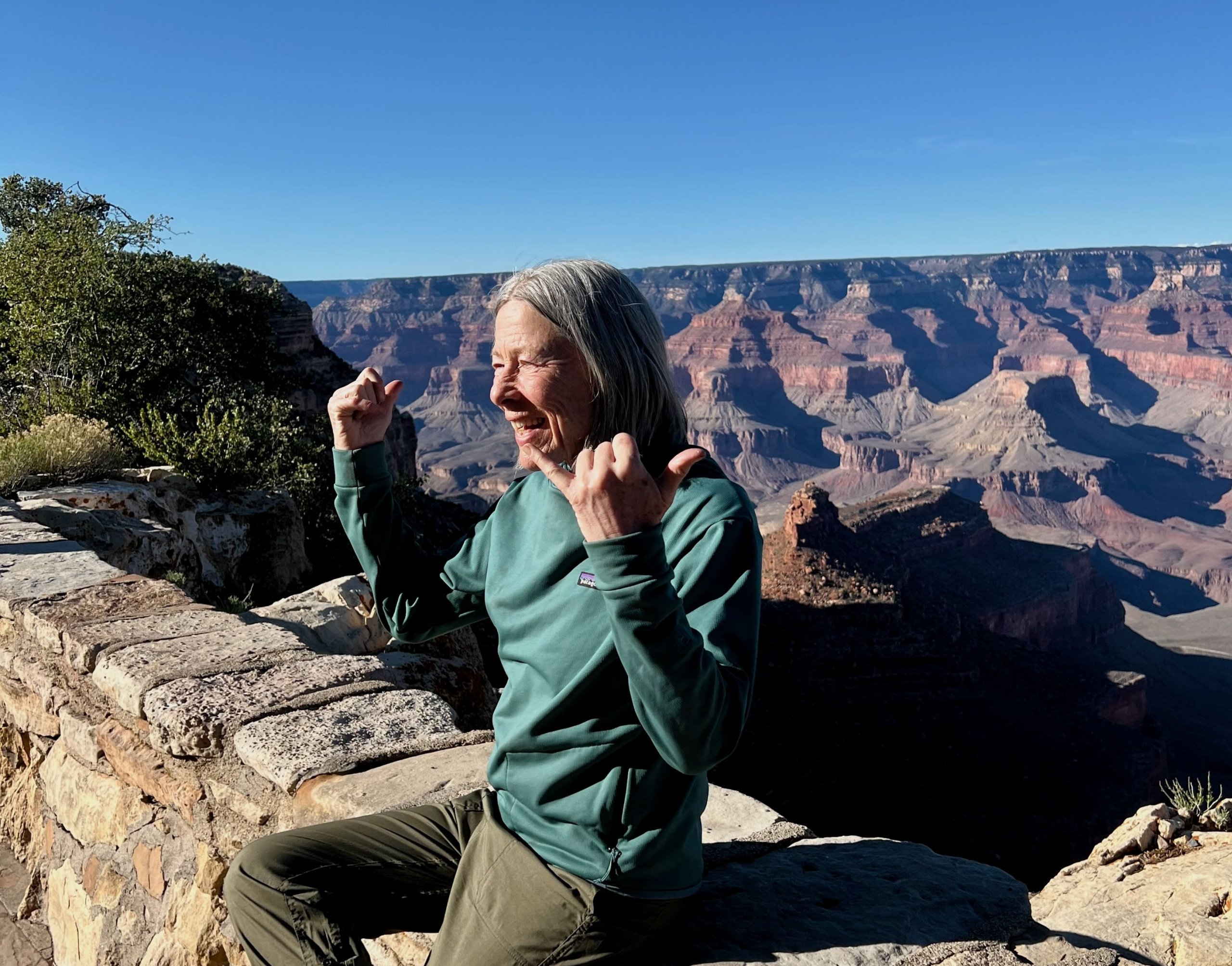 Beth at the grand canyon