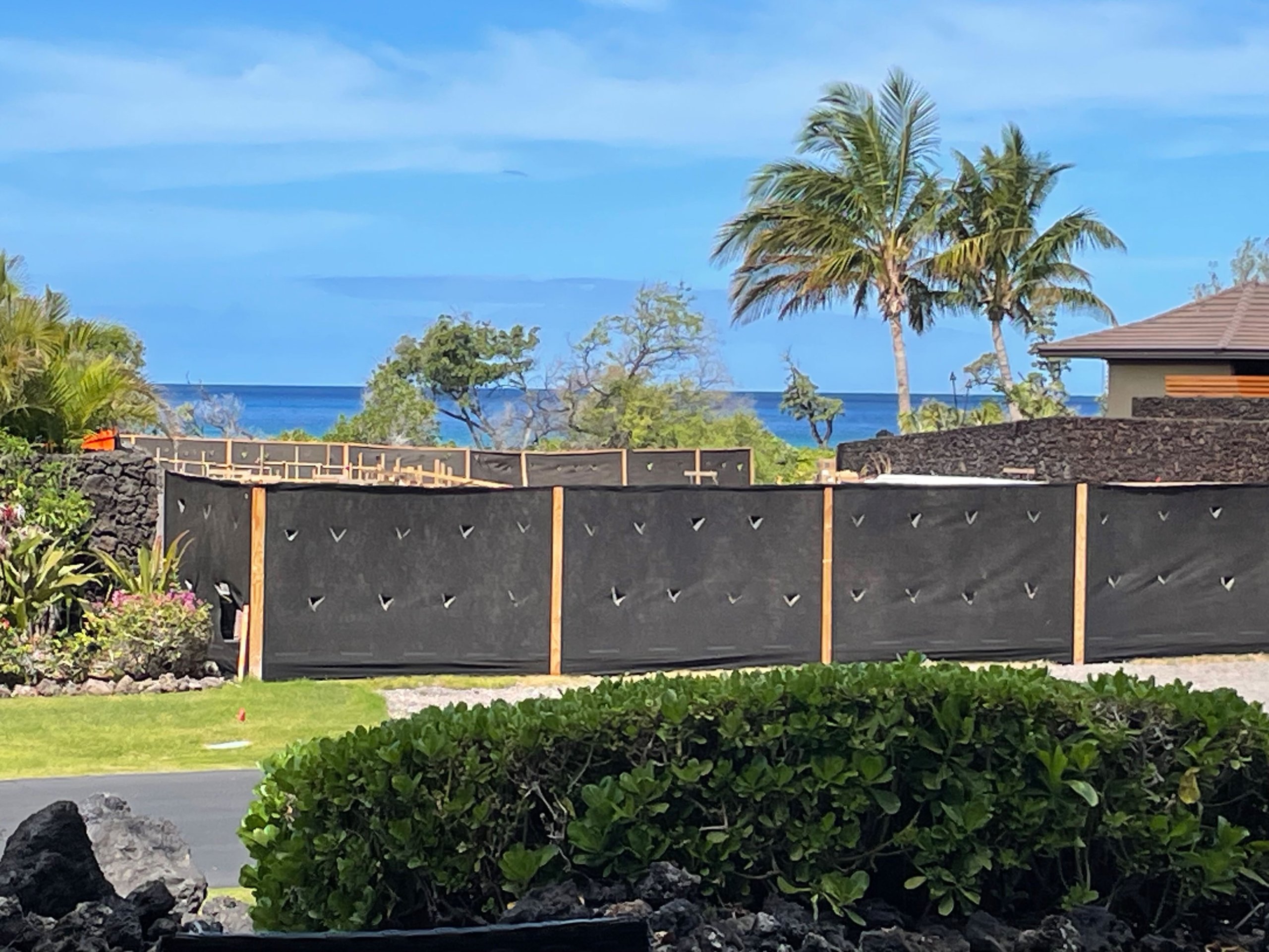 Oceanfront Kolea lots under construction