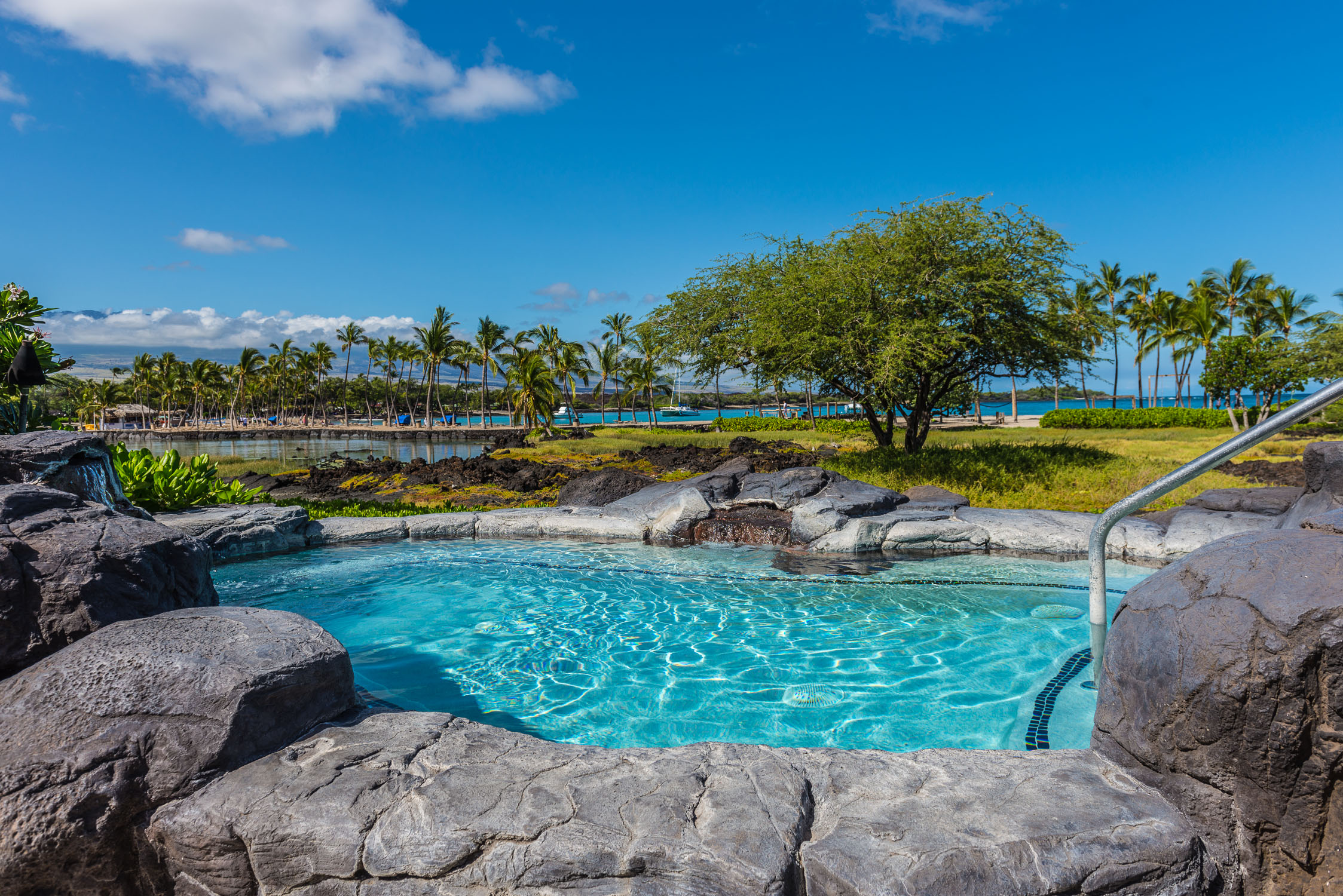 Kolea Beach Club pools and hot tubs on Big Island Hawaii
