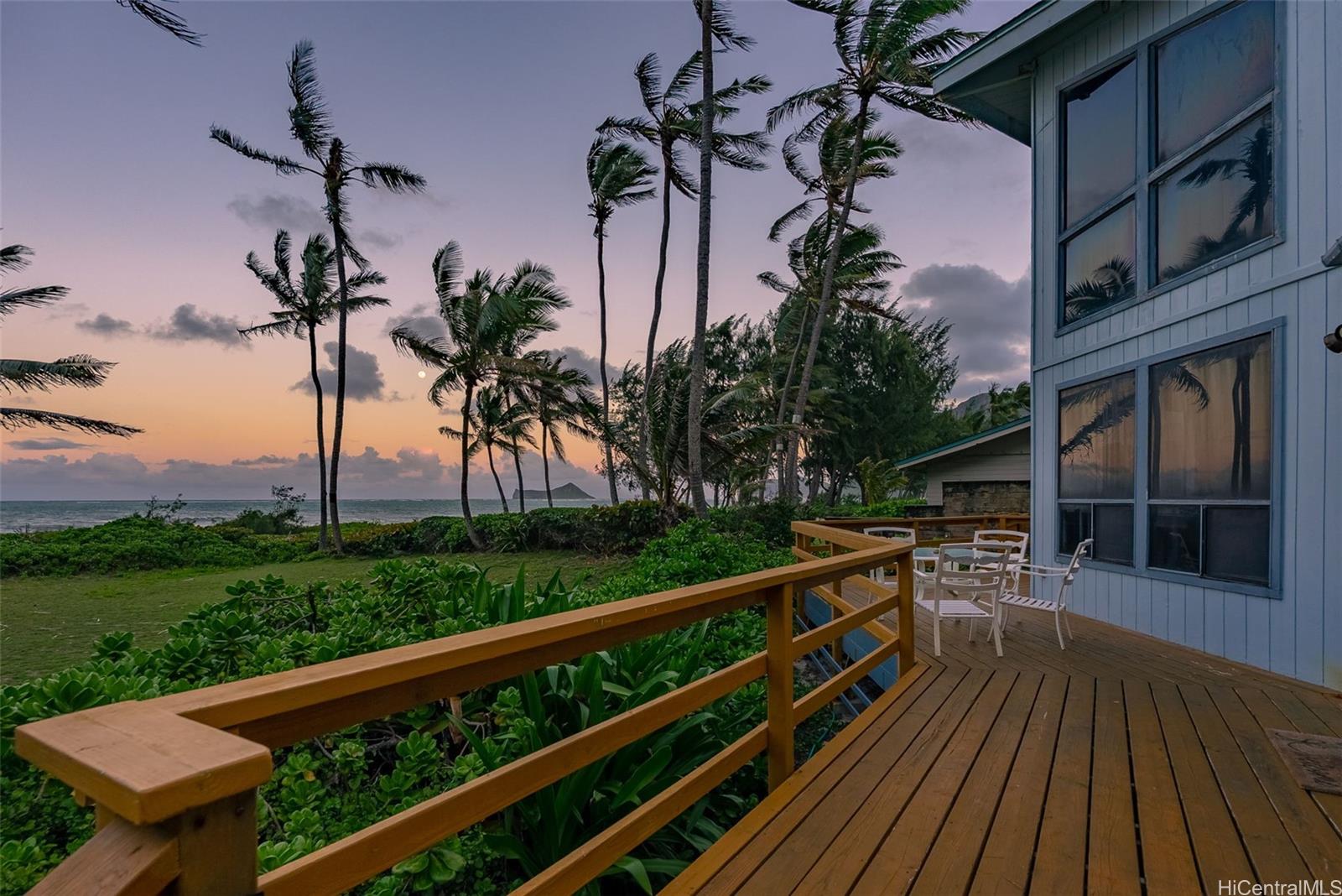 Waimanalo Beach views from Oahu home for sale