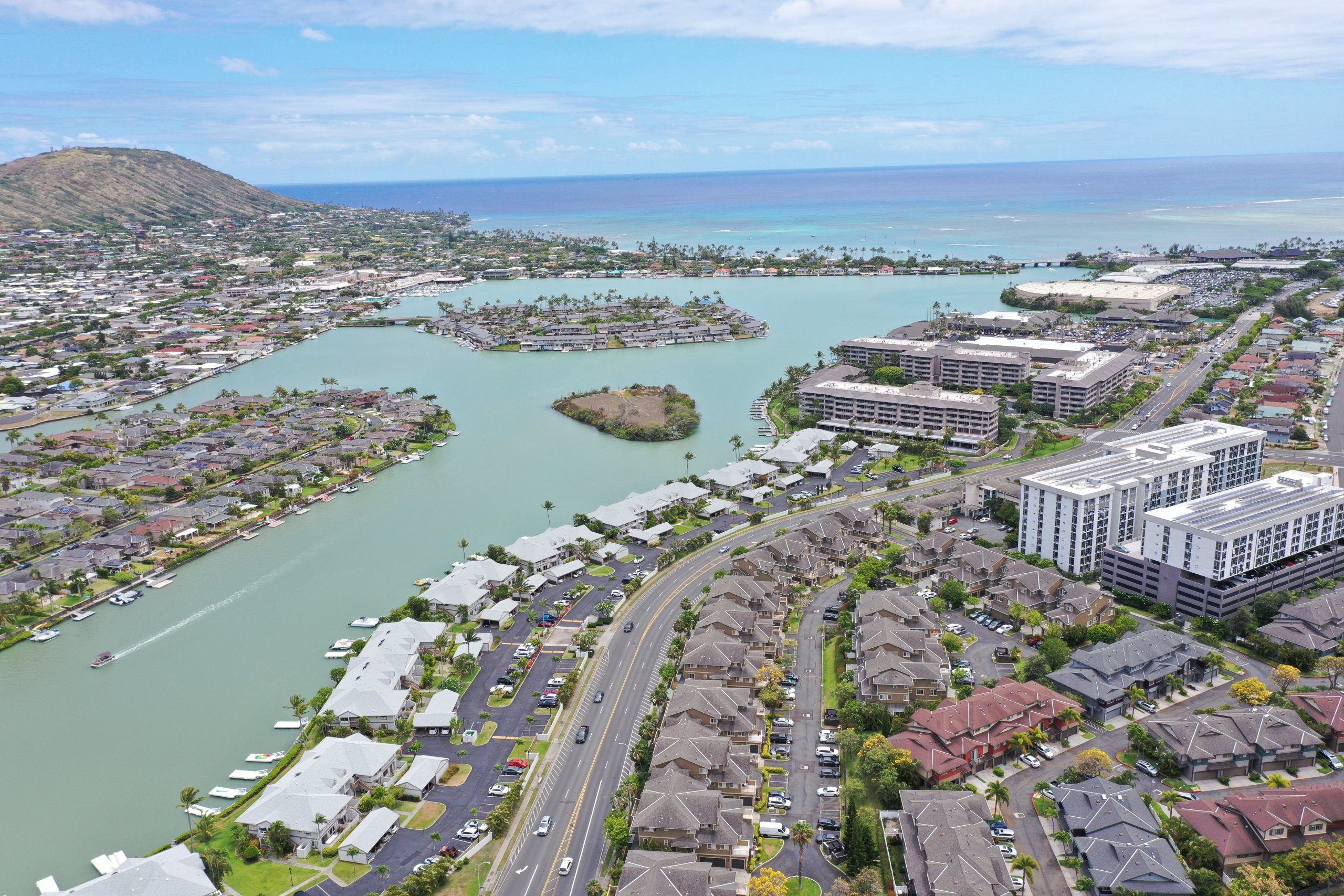 aerial view of hawaii kai