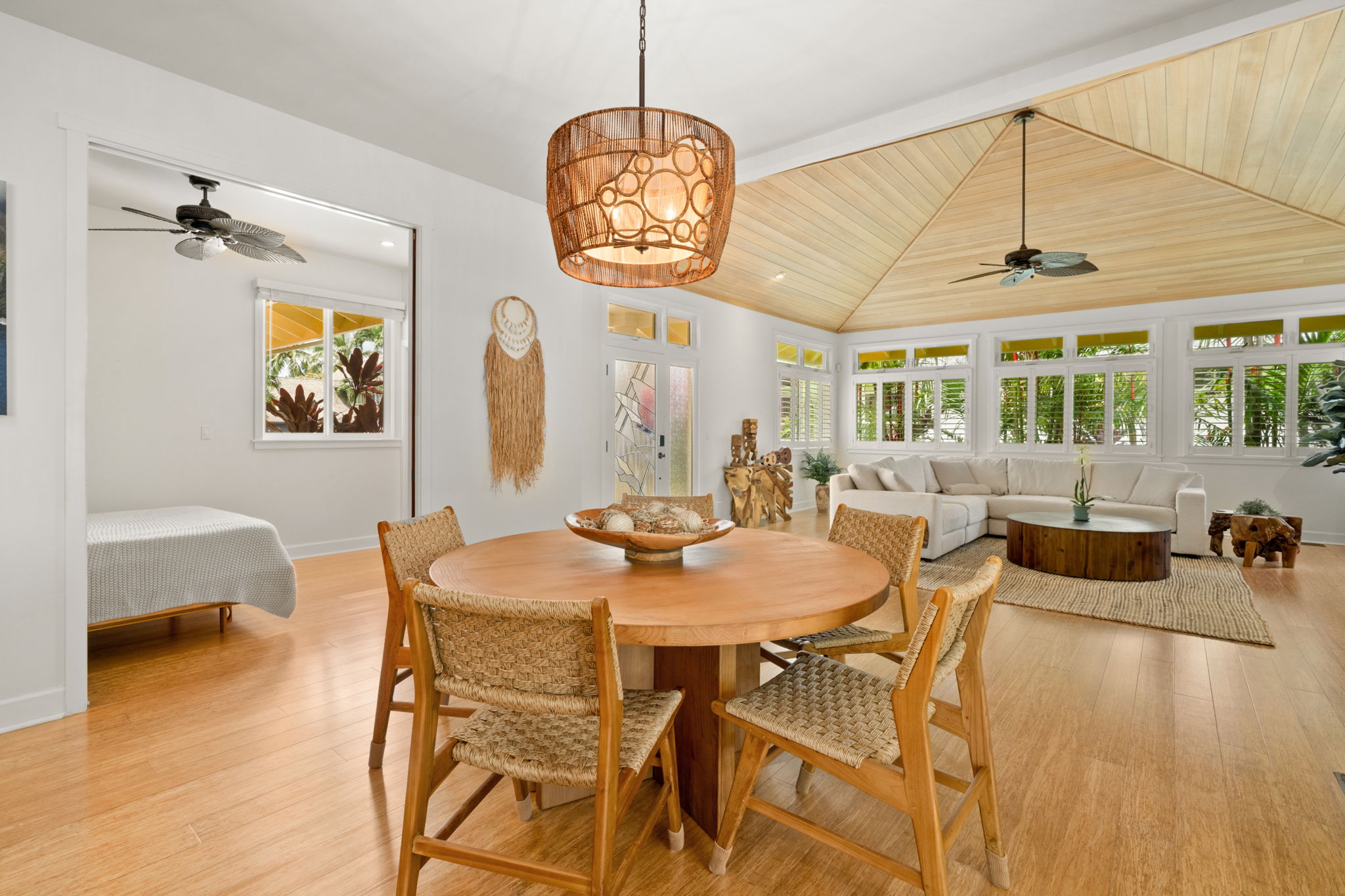 spacious interior in kauai home for sale