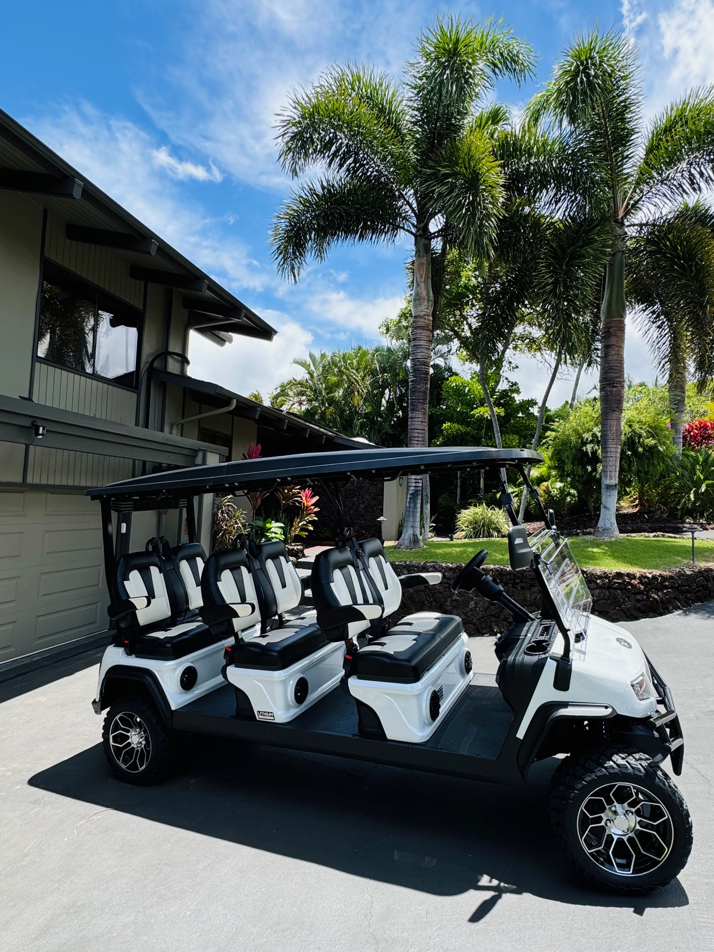 six seat golf cart