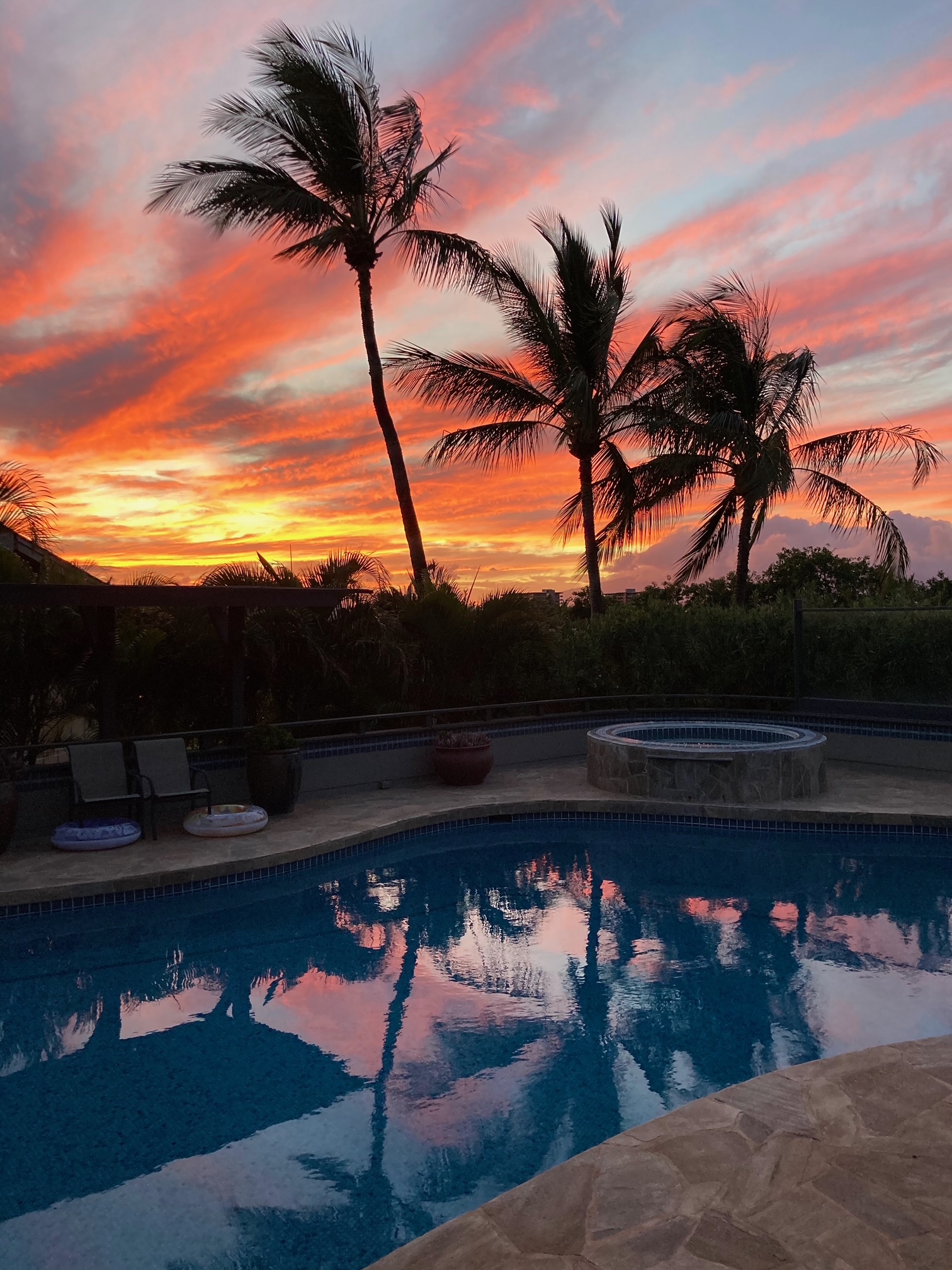pool at sunet in kaanapali maui home for sale