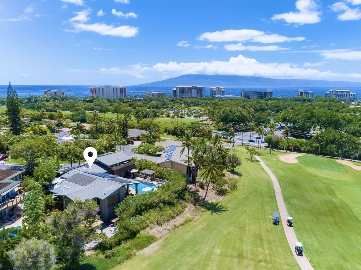 Aerial view of house for sale in Kaanapali Maui