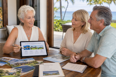 Real estate consultation by the coast
