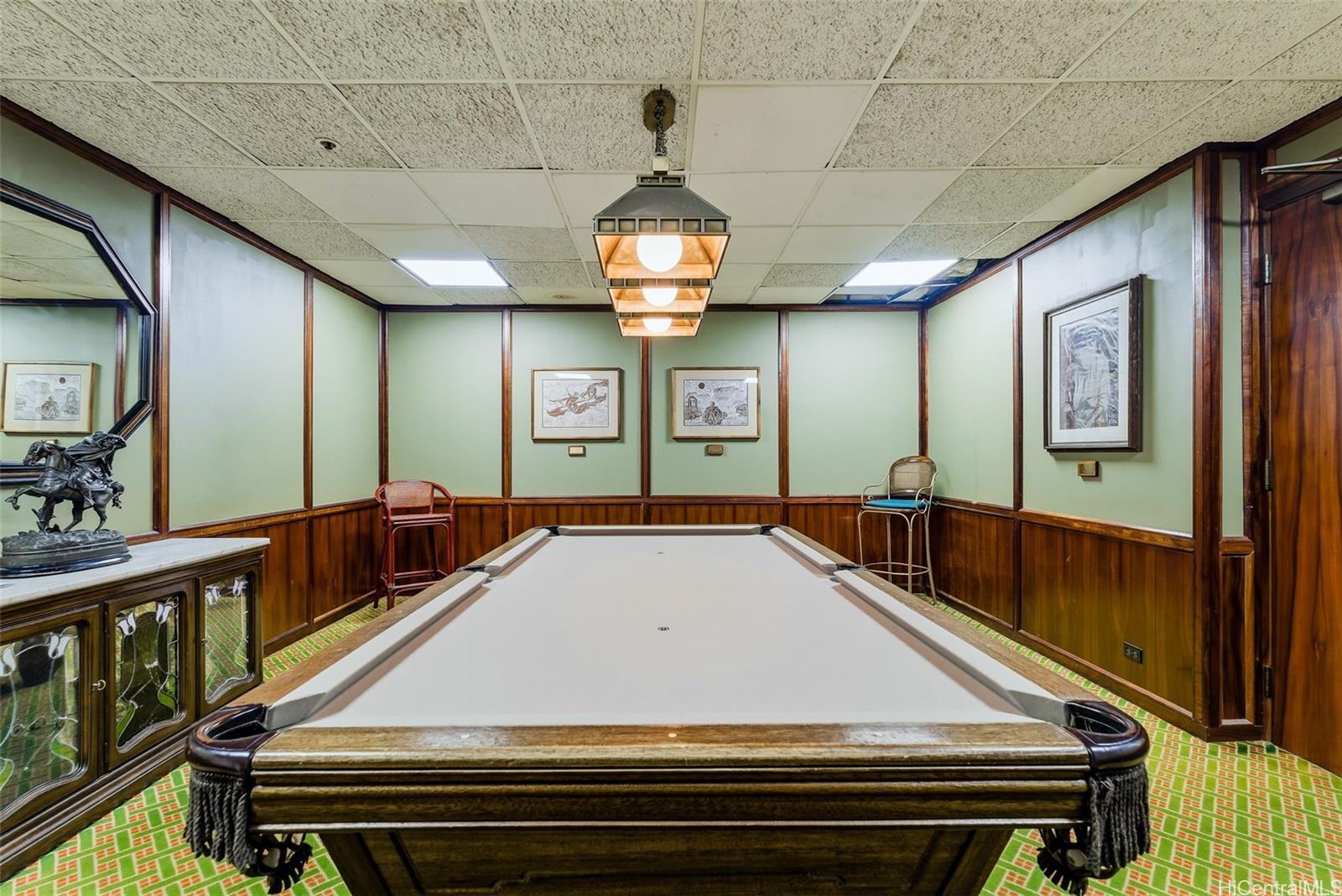 pool table at the commodore