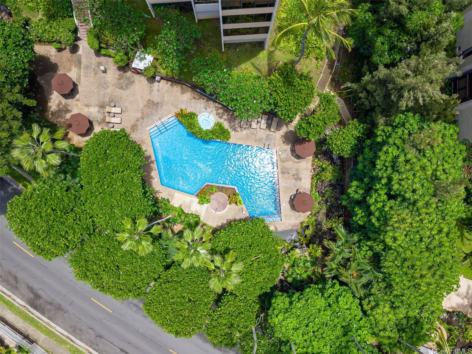 pool at the commodore in east oahu