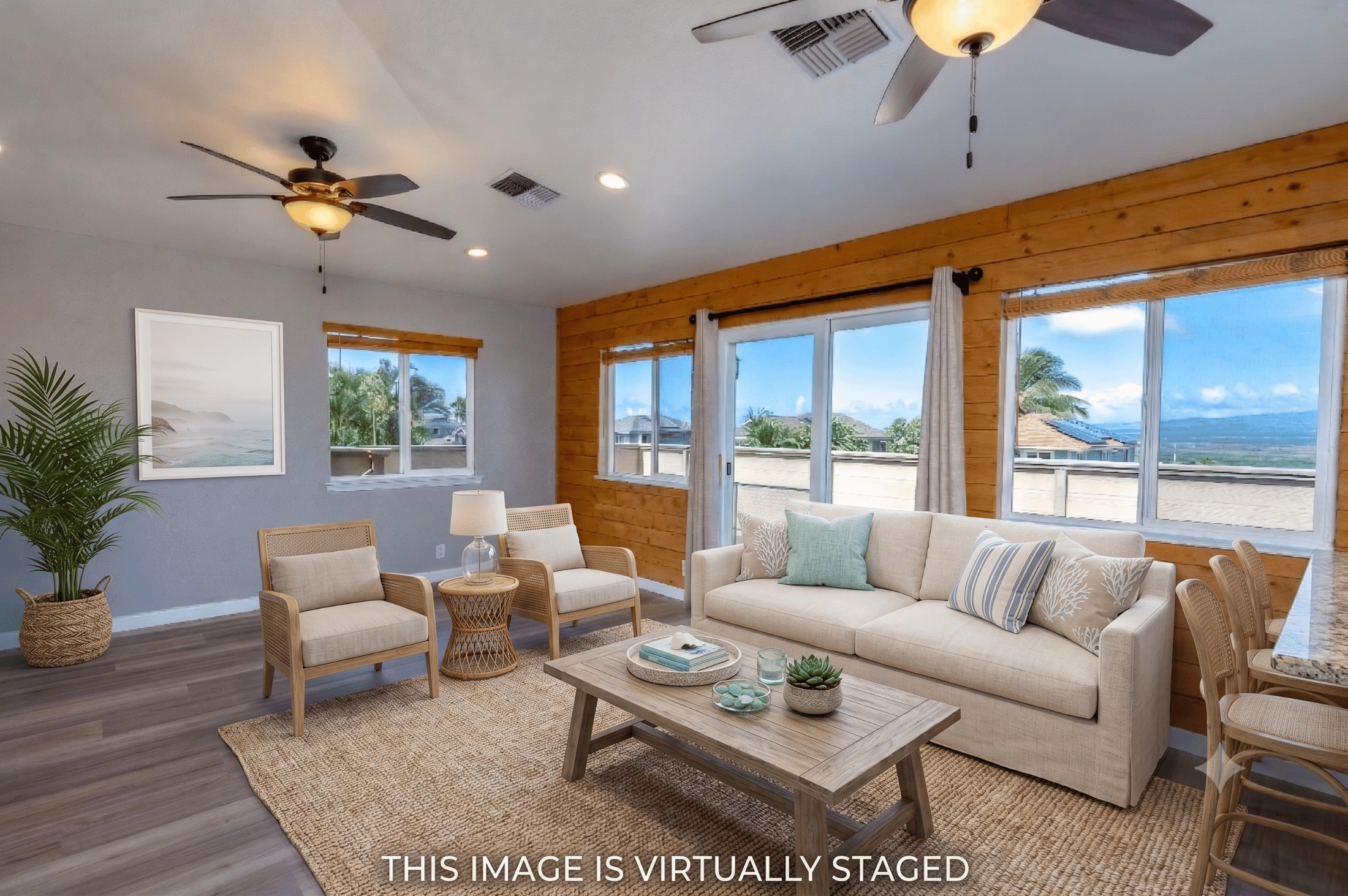 virtually staged house in maui hawaii