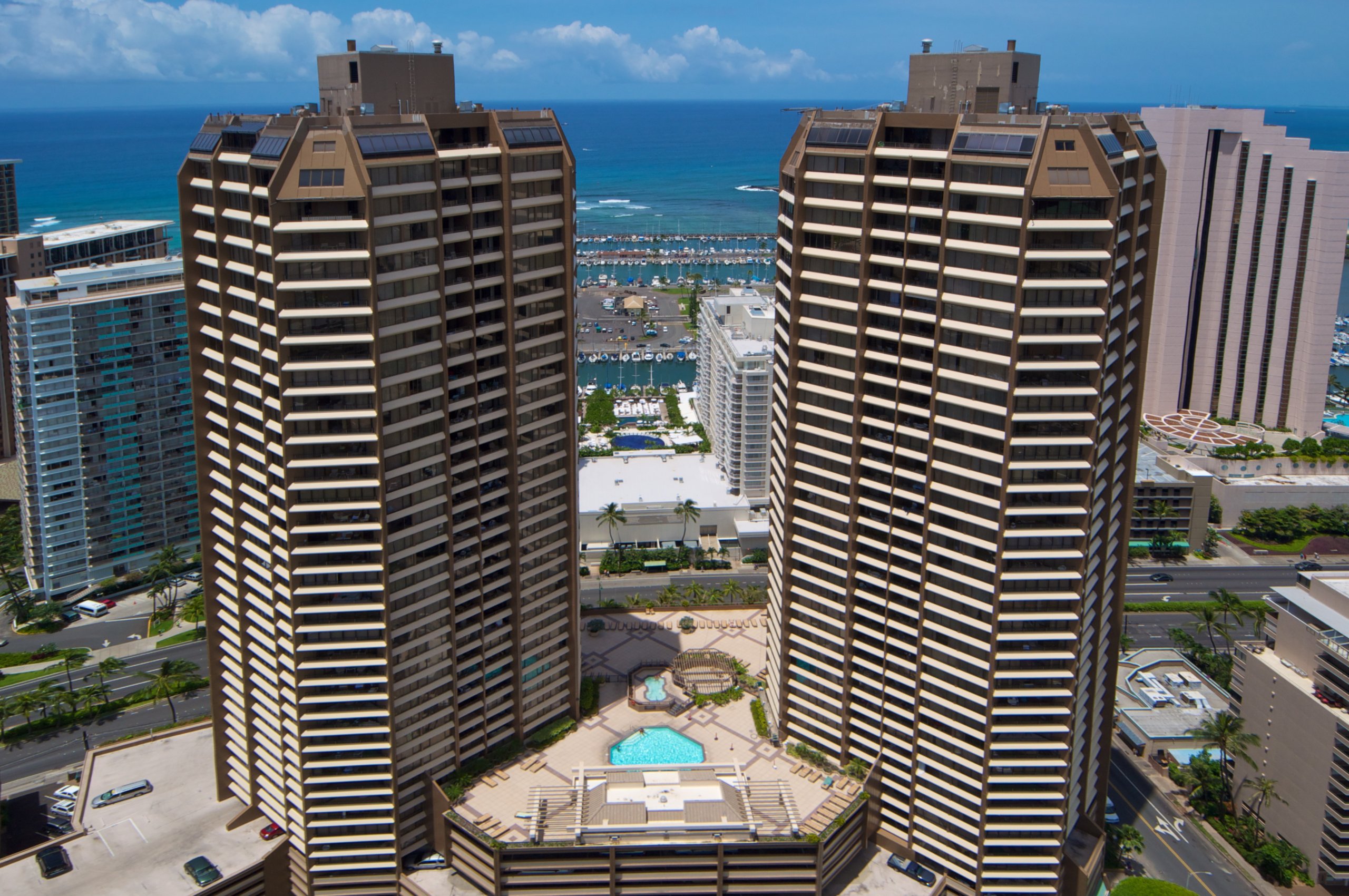 Discovery Bay condominium towers in Waikiki