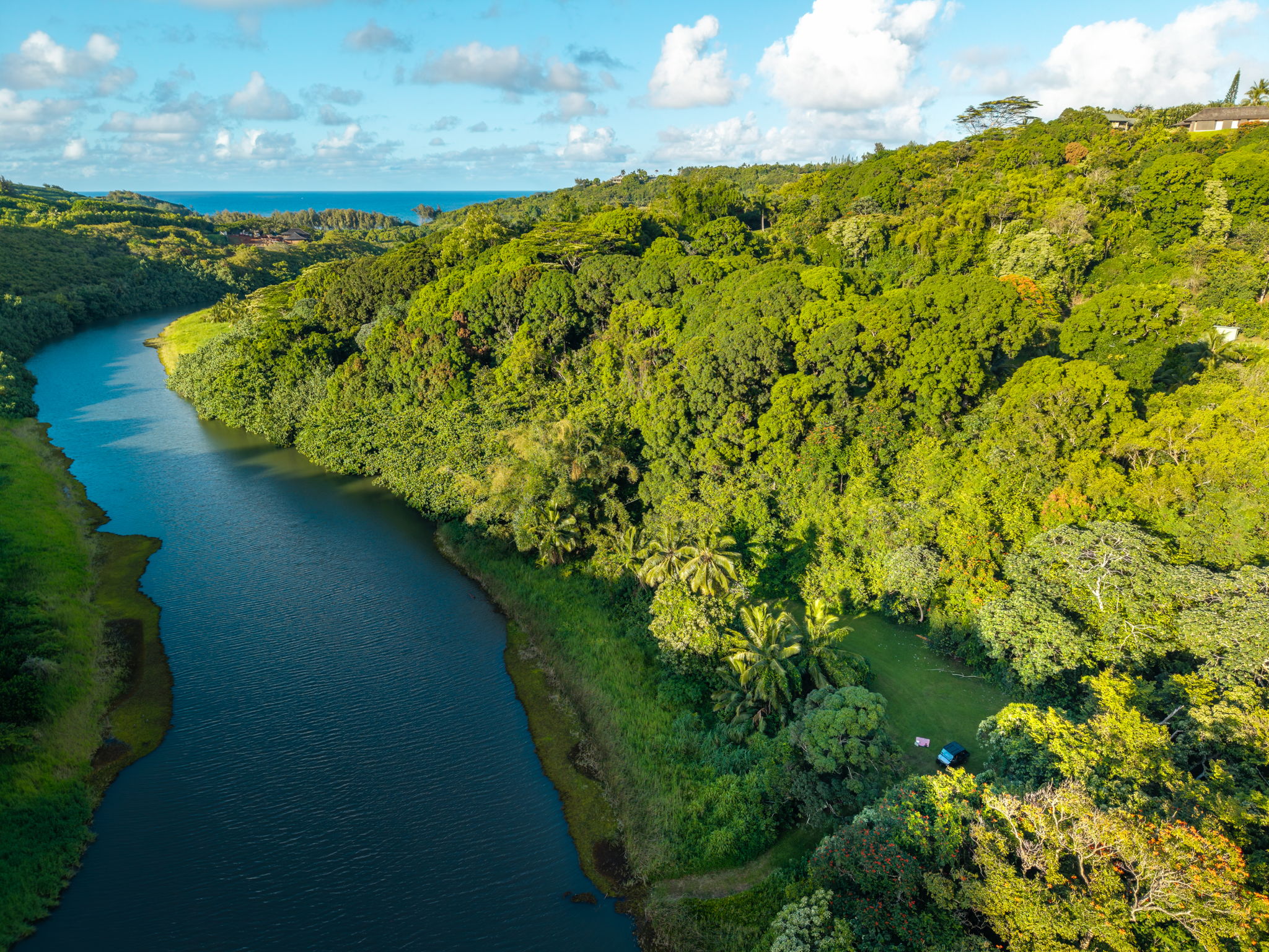 North Shore Kauai home for sale with river access