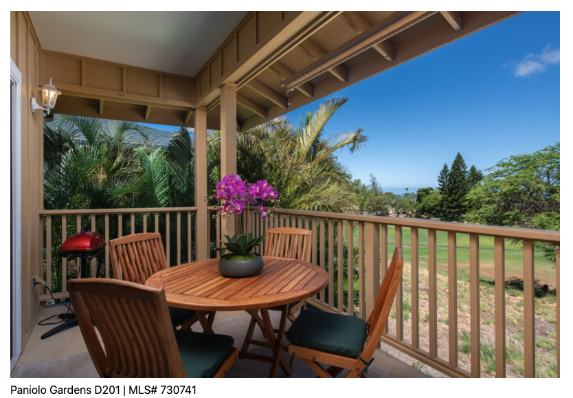 Lanai at Paniolo gardens condo +
