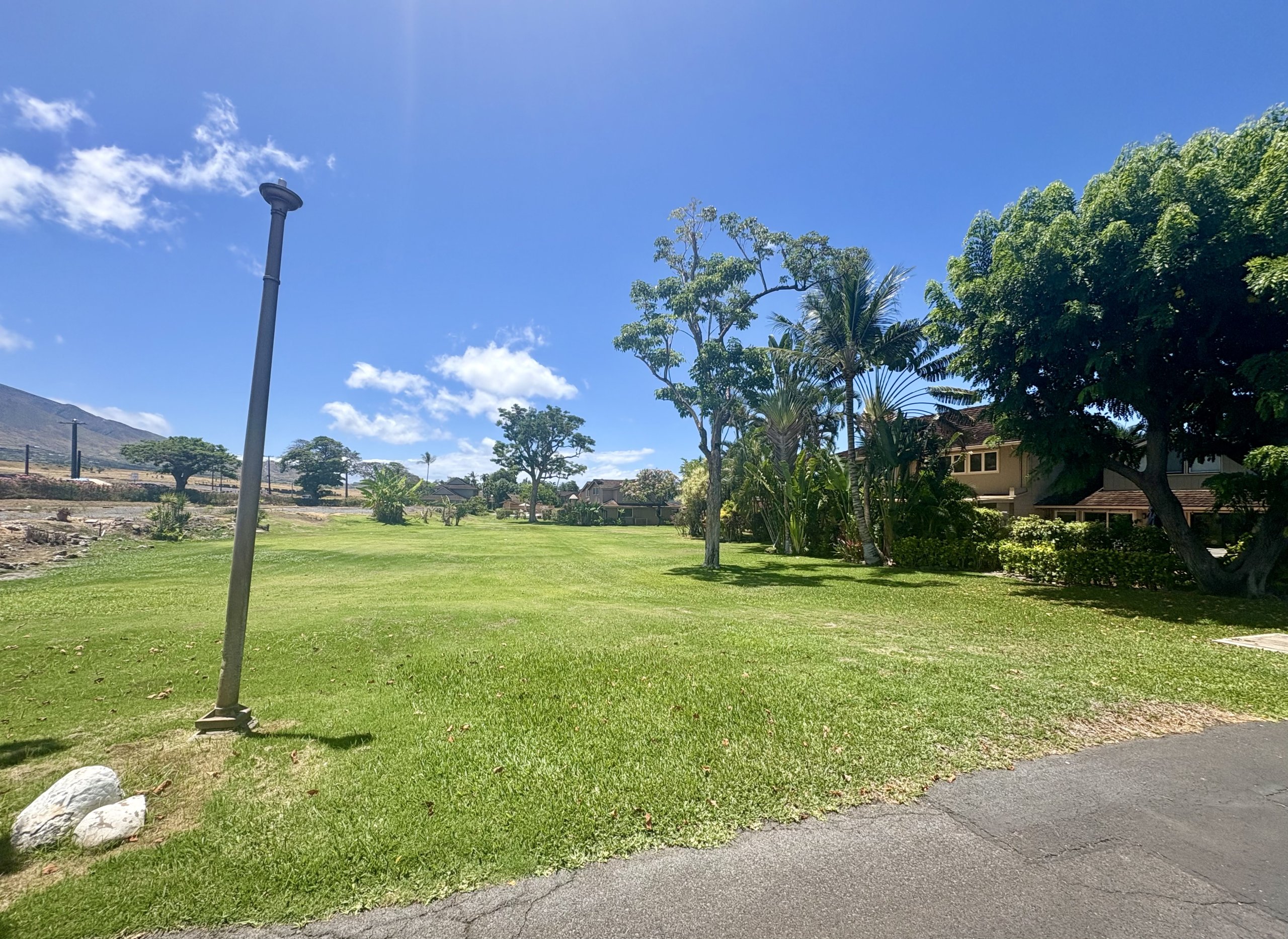 Grass lawn in Puamana in Lahaina Maui