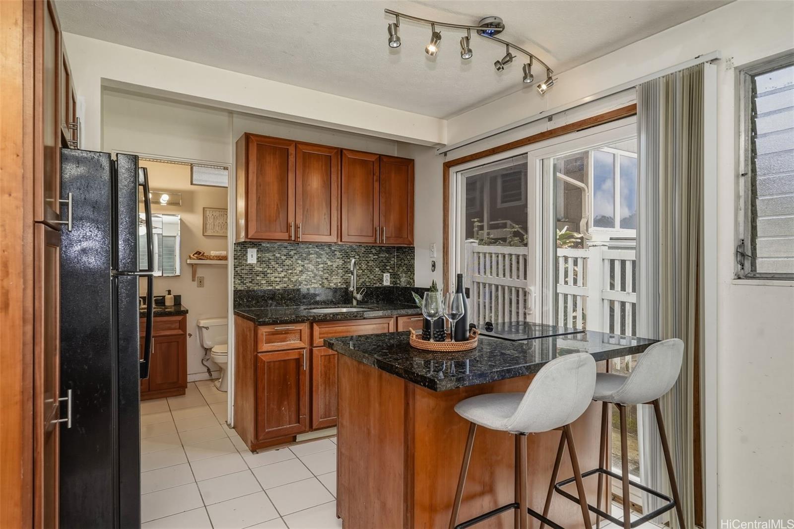 Downstairs kitchen area