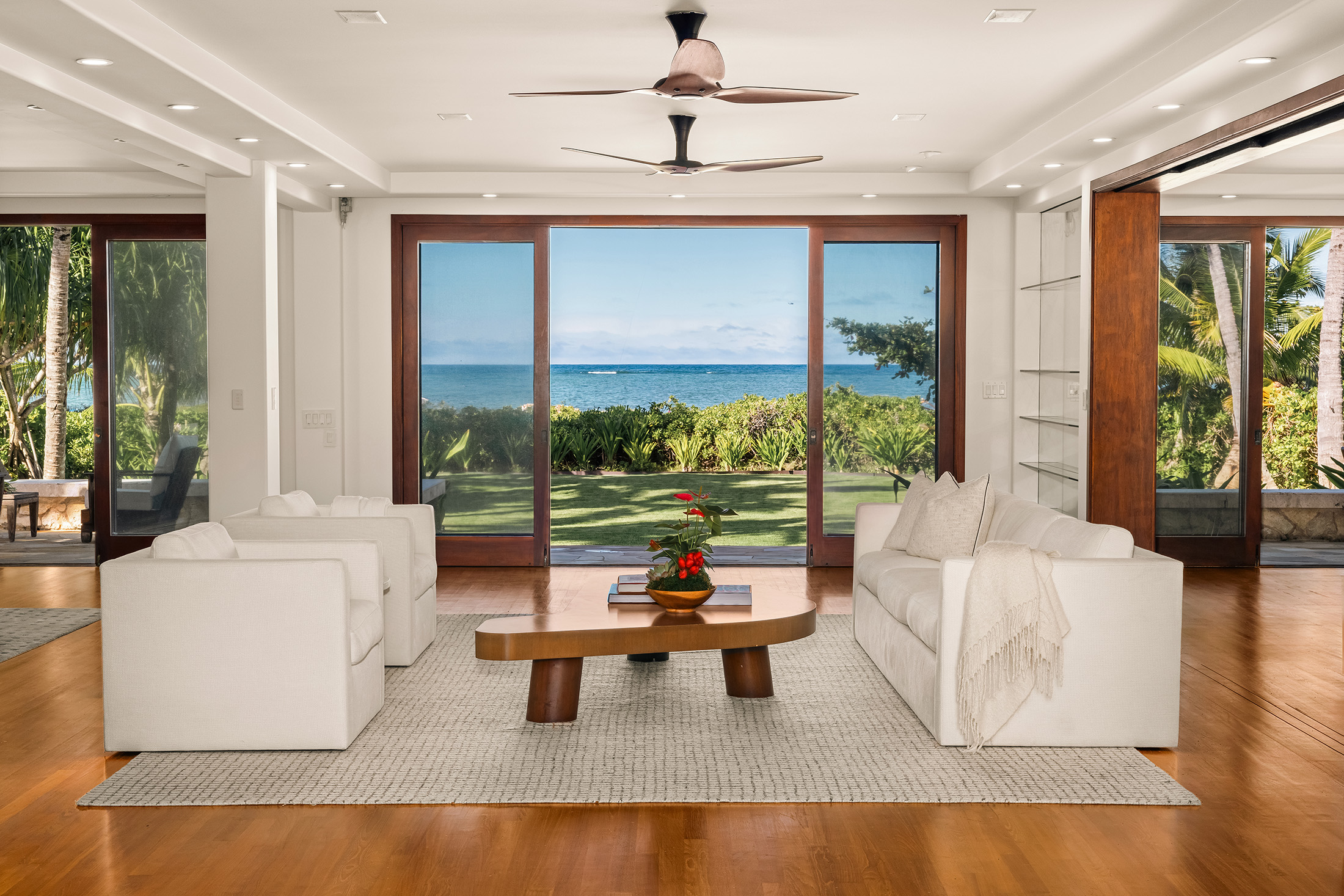 Ocean views from the living space in Home for sale in Lanikai