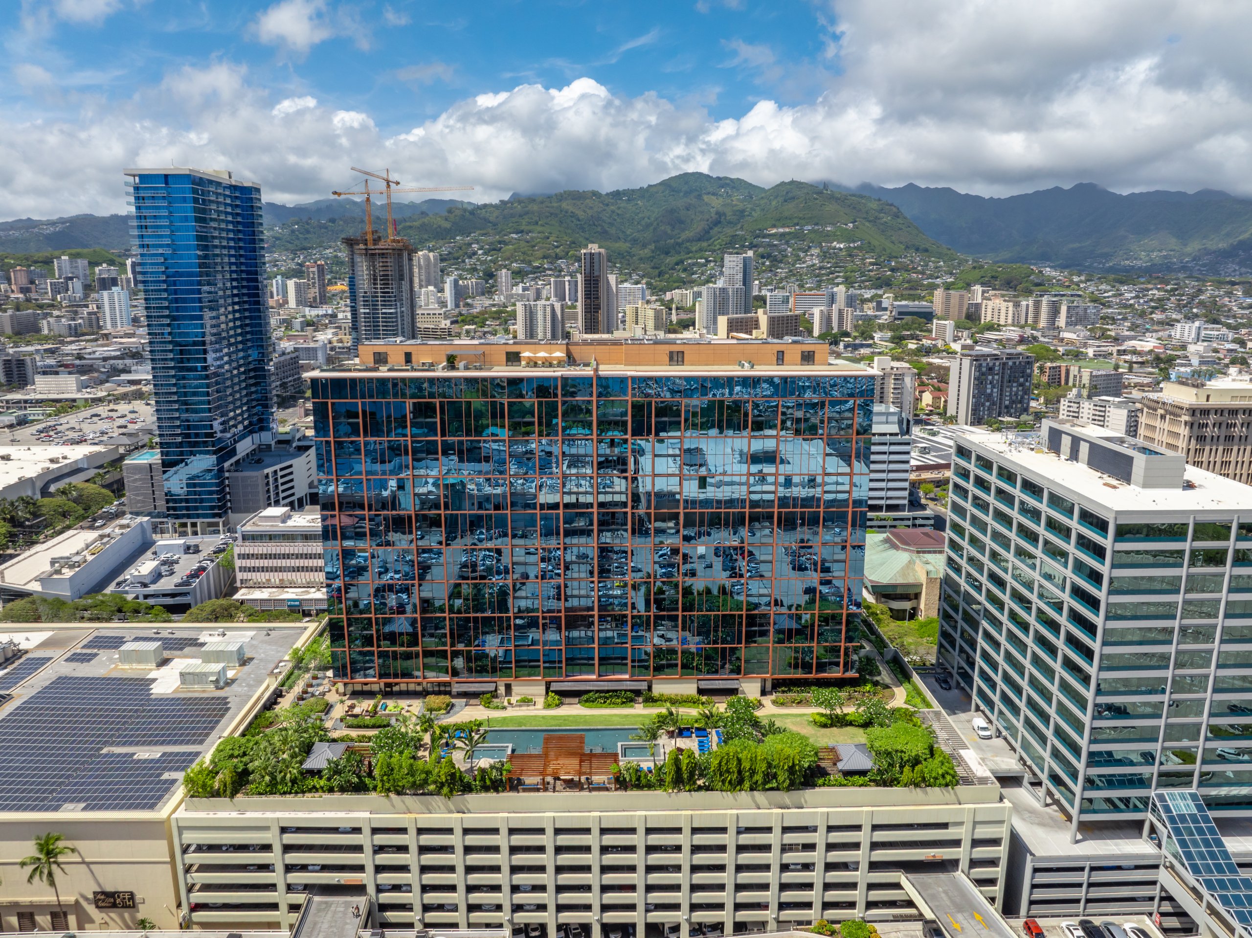 Aerial view of One Ala Moana