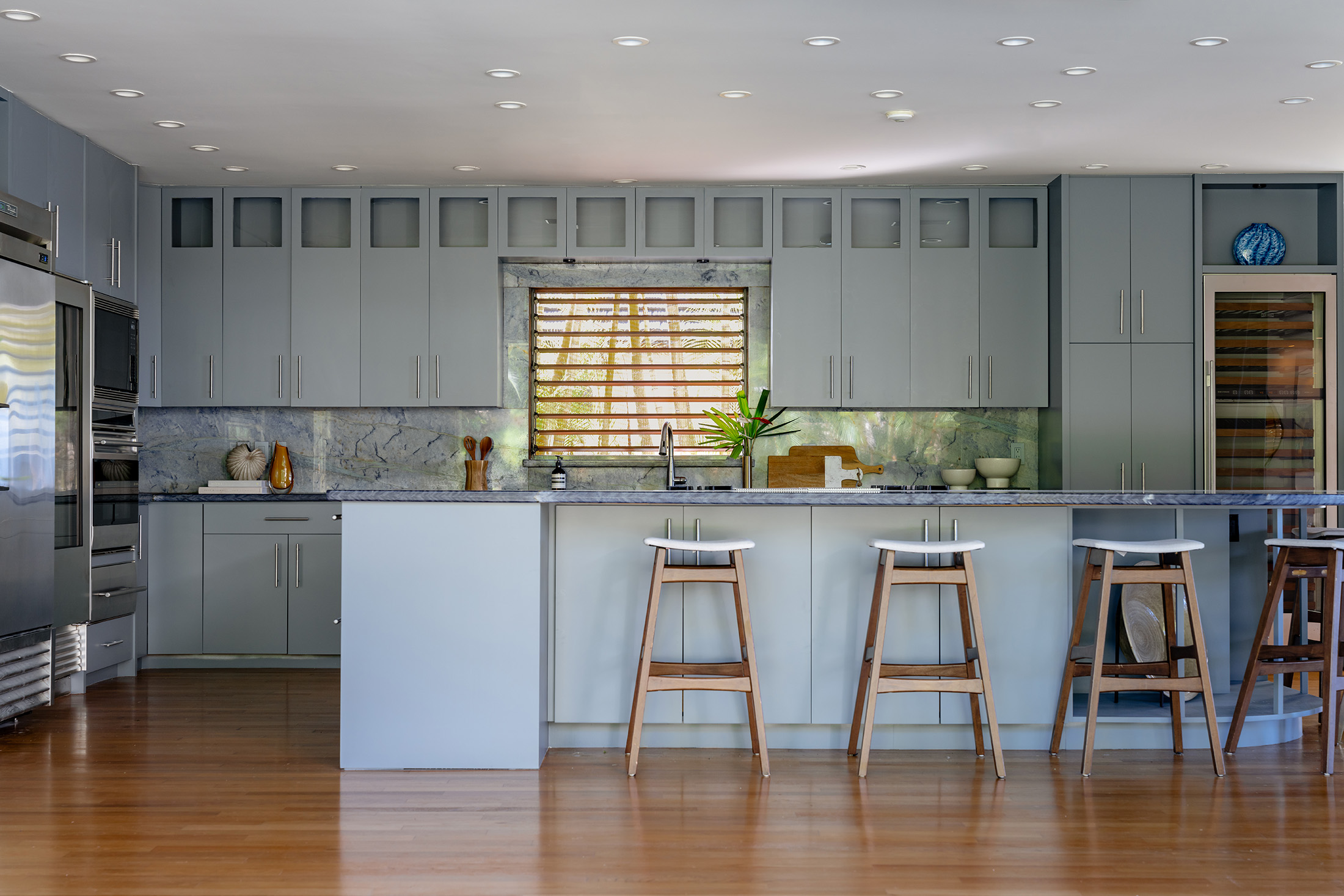 Kitchen in Lanikai Oahu house for sale