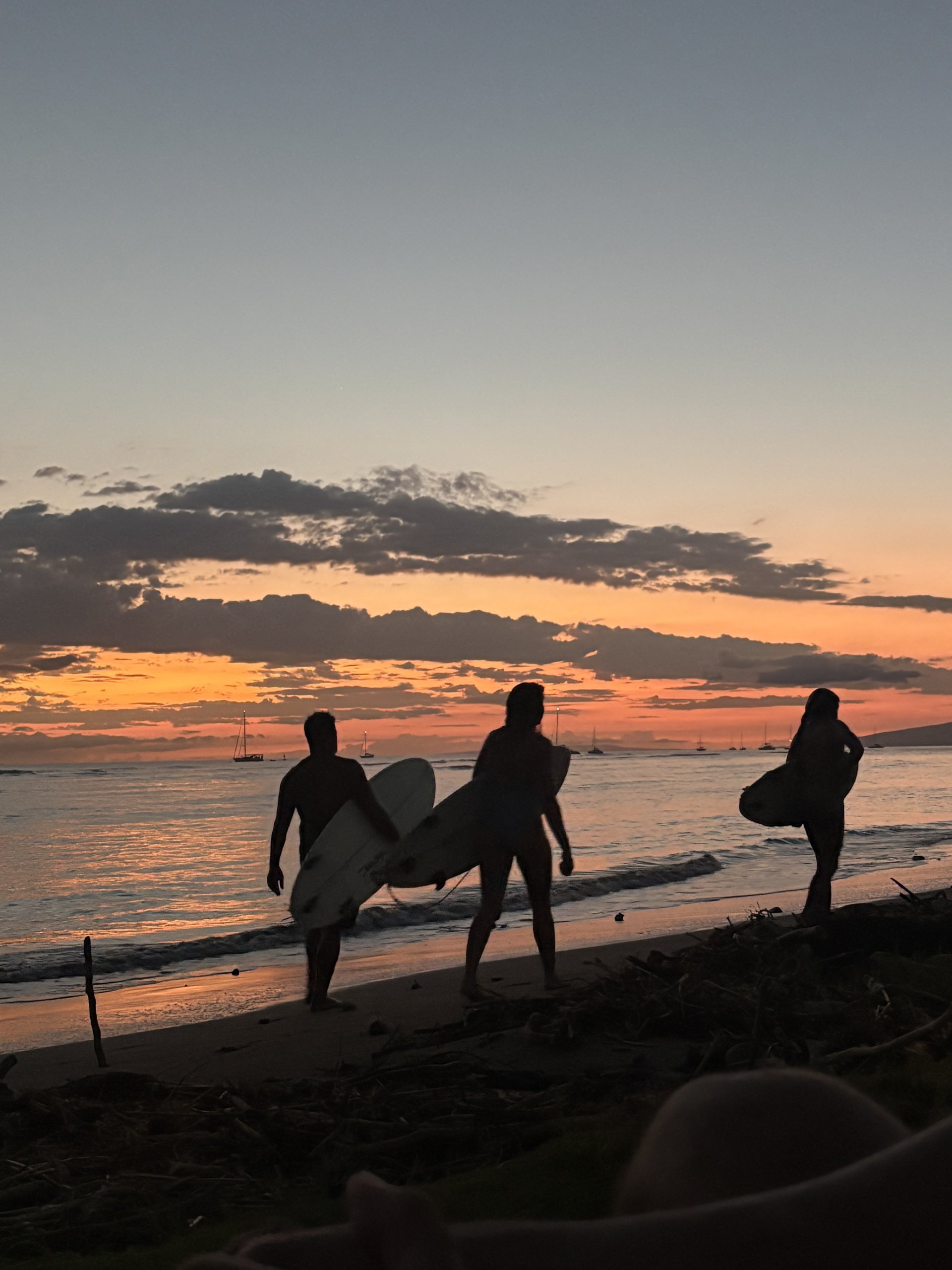 Maui surfers